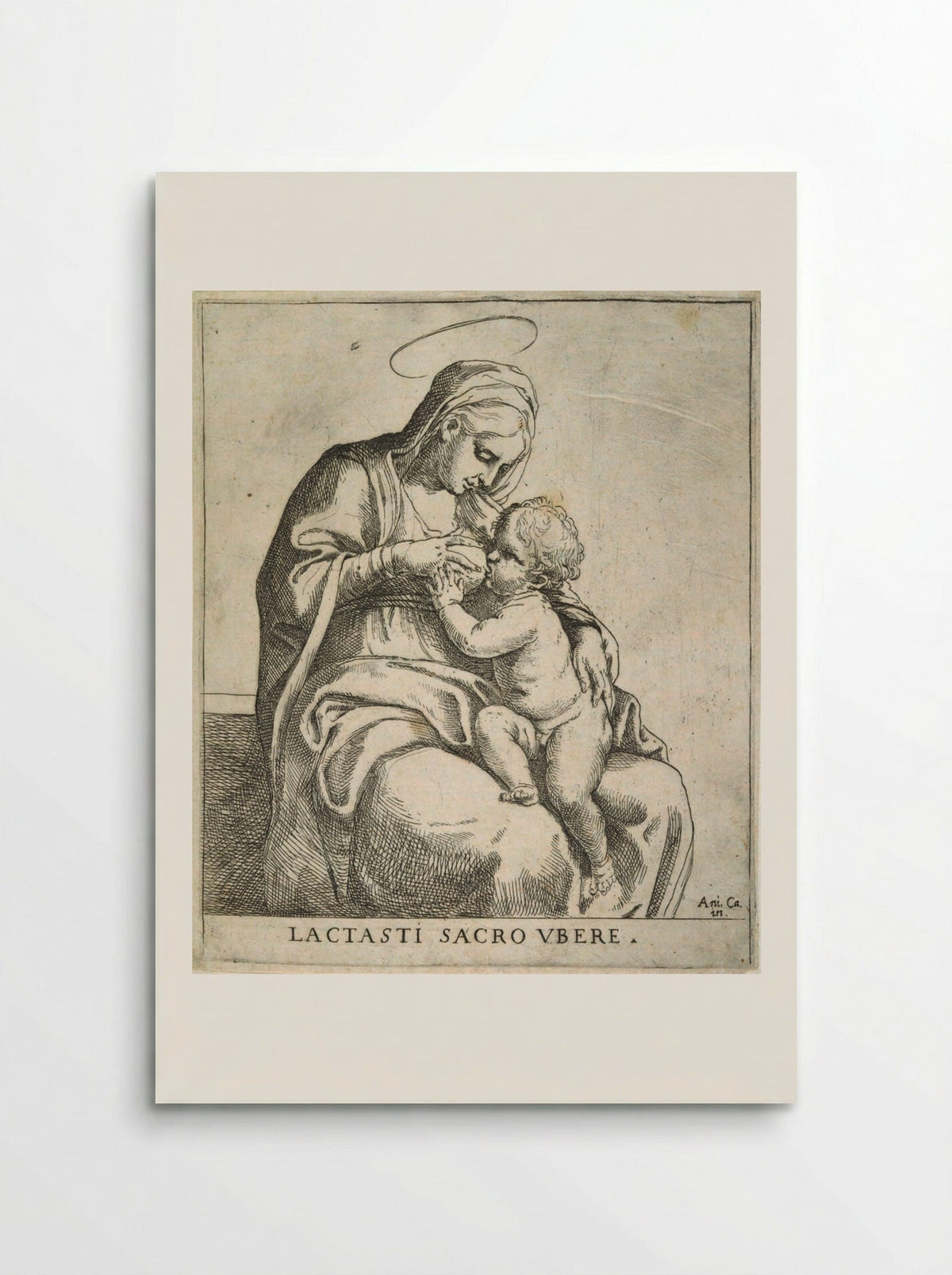 The Madonna Nursing the Christ Child - Annibale Carracci - Poster