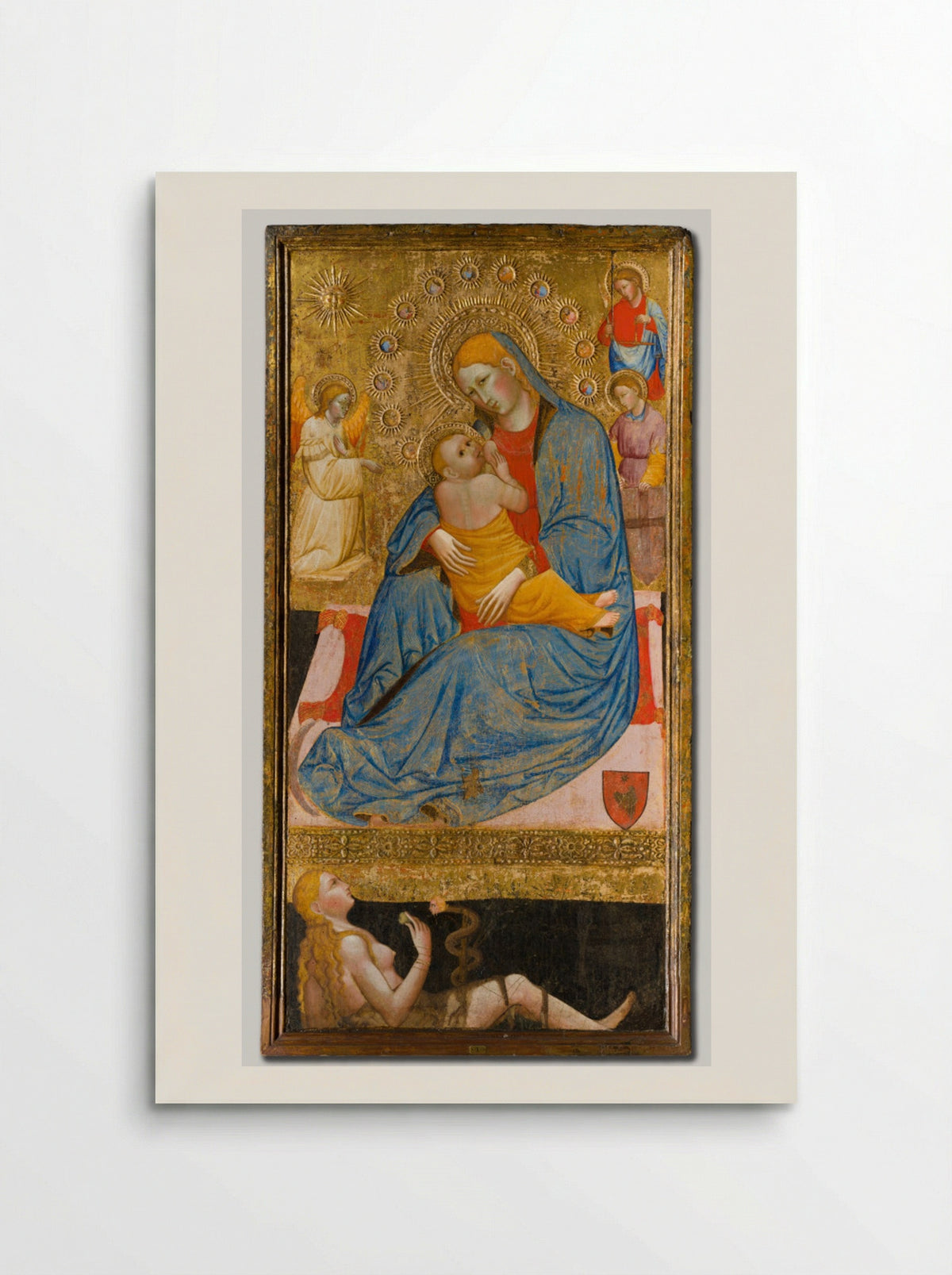 The Madonna of Humility with the Temptation of Eve - Olivuccio di Ciccarello - Poster