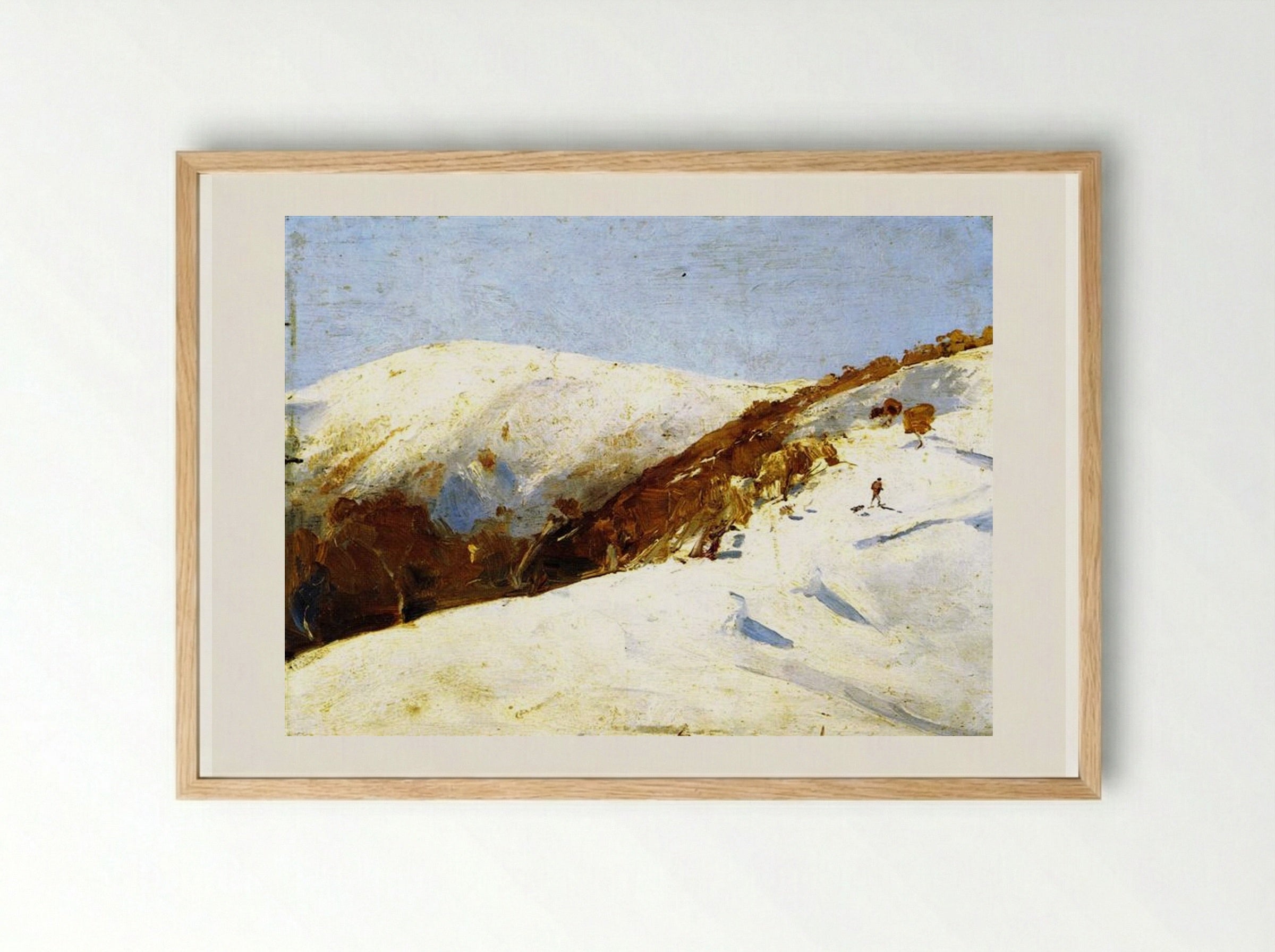 The Mailman to Omeo - Tom Roberts - Framed Print Wood