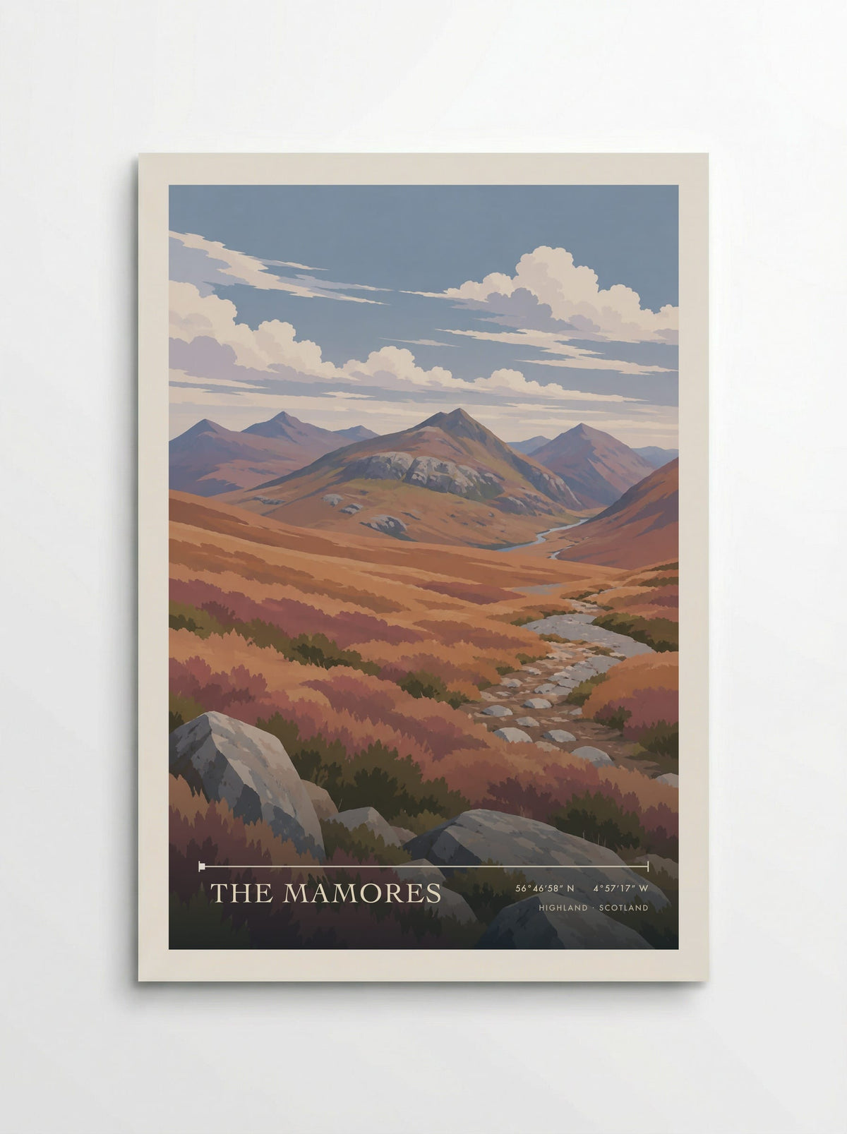 The Mamores, Highland | Travel Poster - Poster