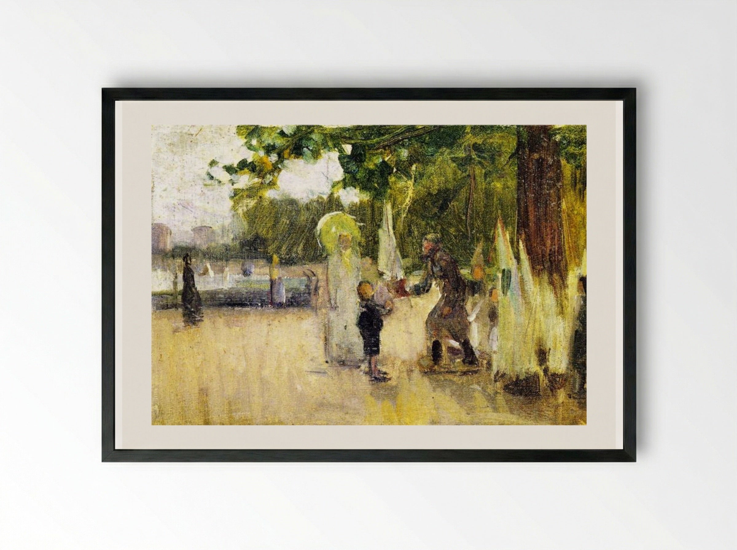 The Man Who Rented Boats - Henry Ossawa Tanner - Framed Print Black