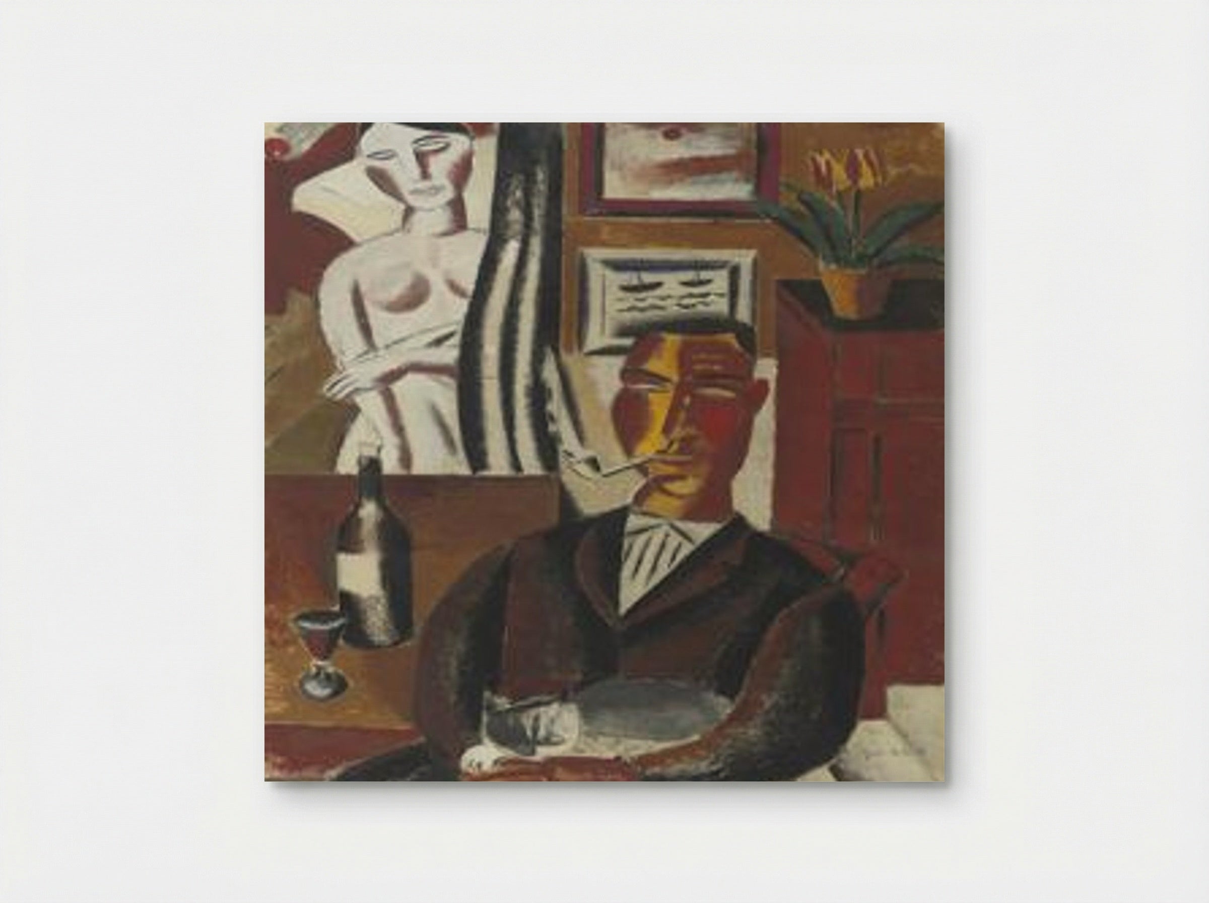 The Man with the Bottle - Gustave de Smet - Poster
