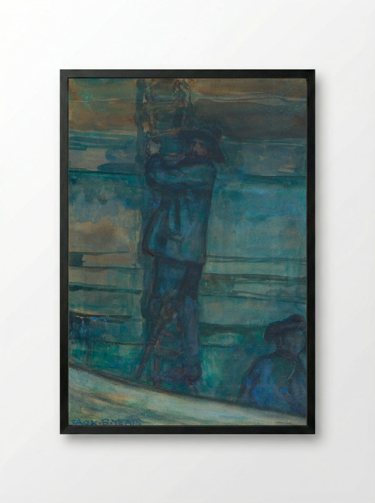 The Man with the Wooden Leg - Jack Butler Yeats - Framed Print Black