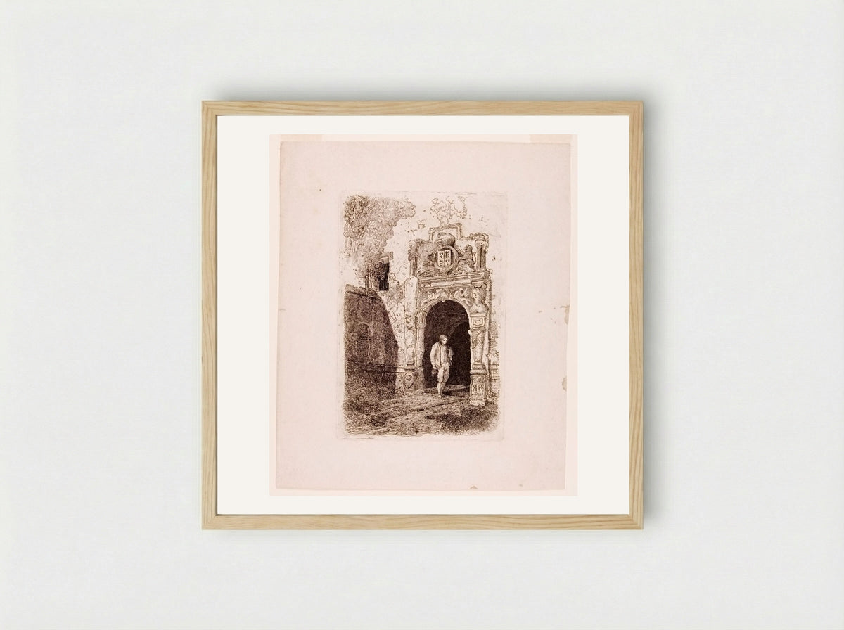 The Manor House, York - John Sell Cotman - Framed Print Wood