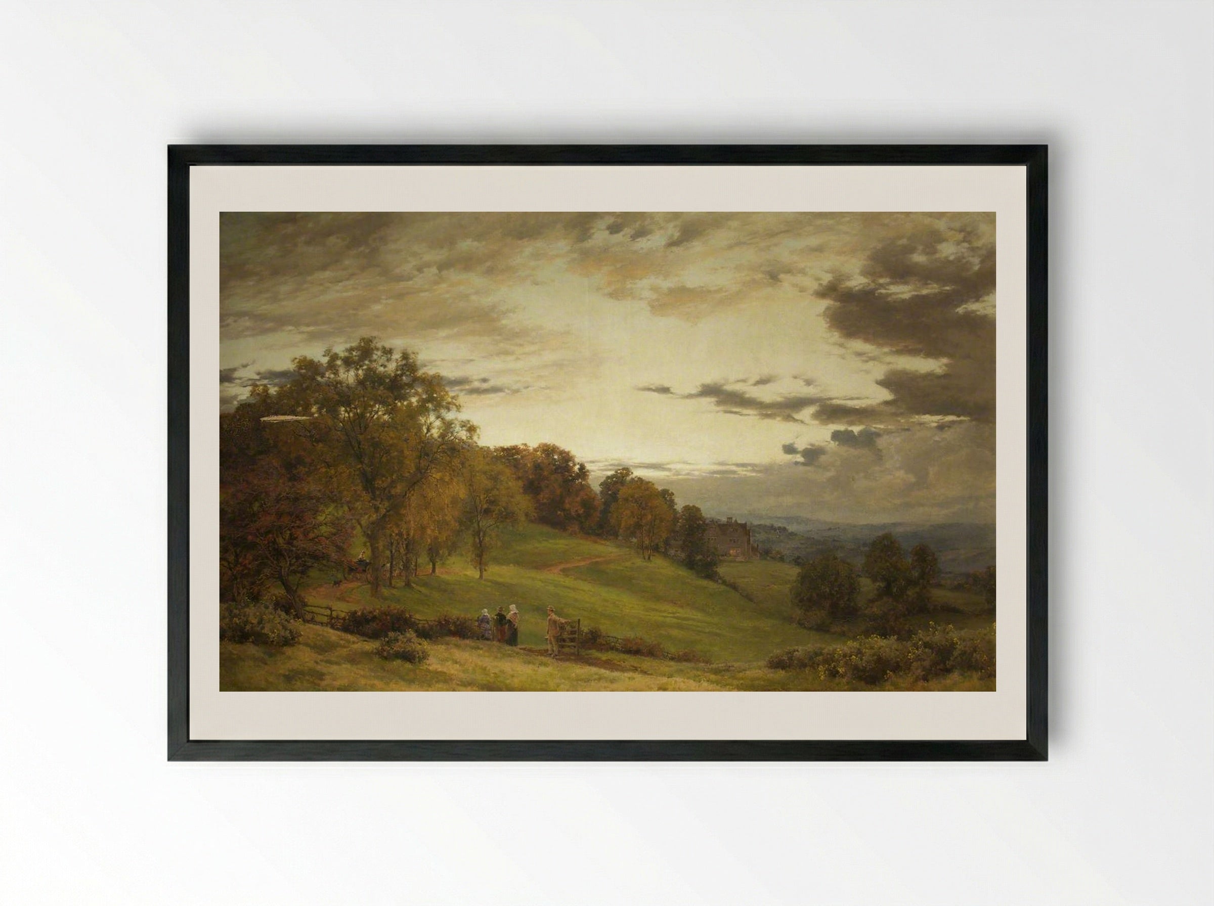 The Manor Park - Alfred Parsons - Framed Print Black