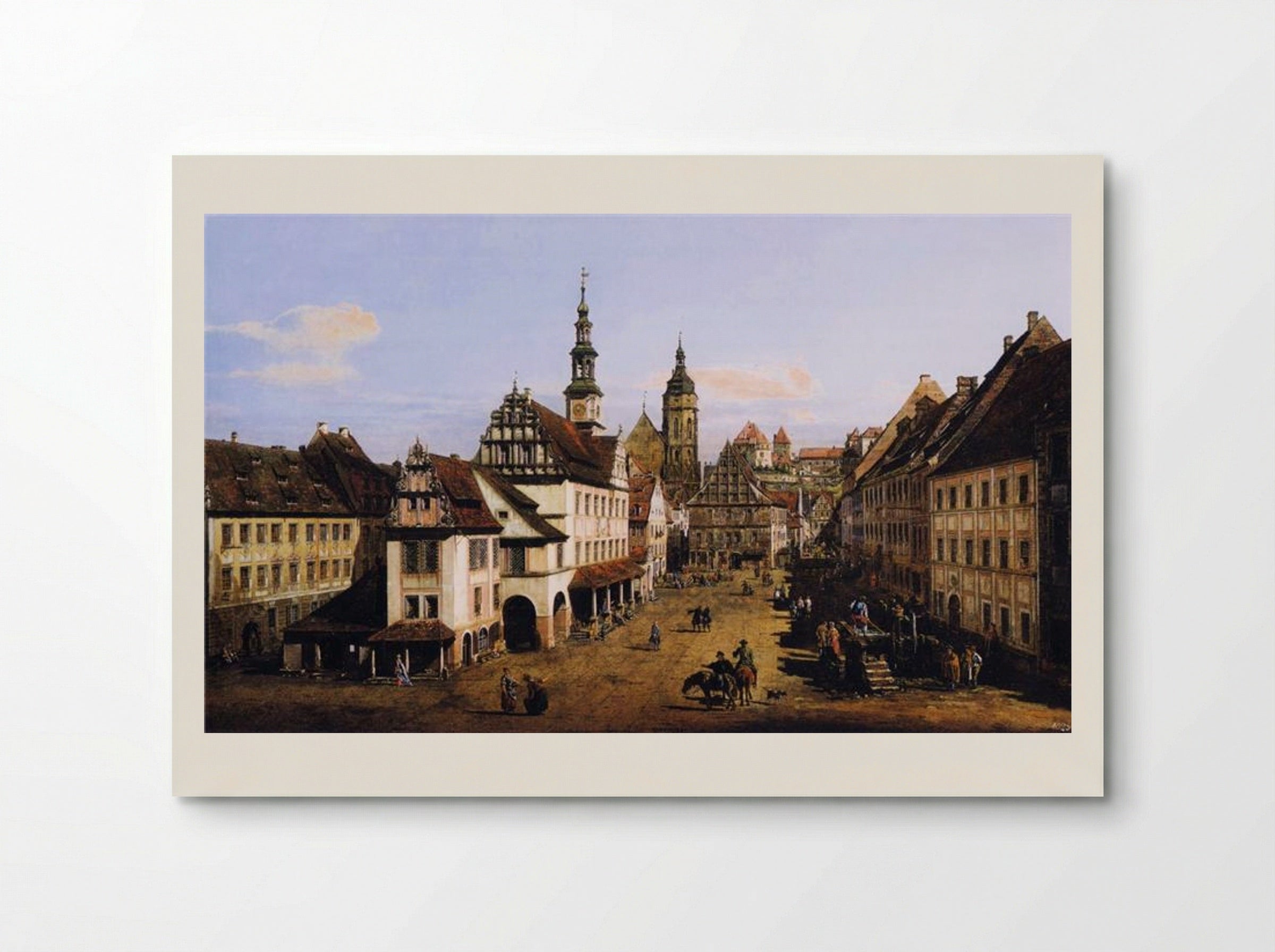 The Marketplace at Pirna - Bernardo Bellotto - Poster