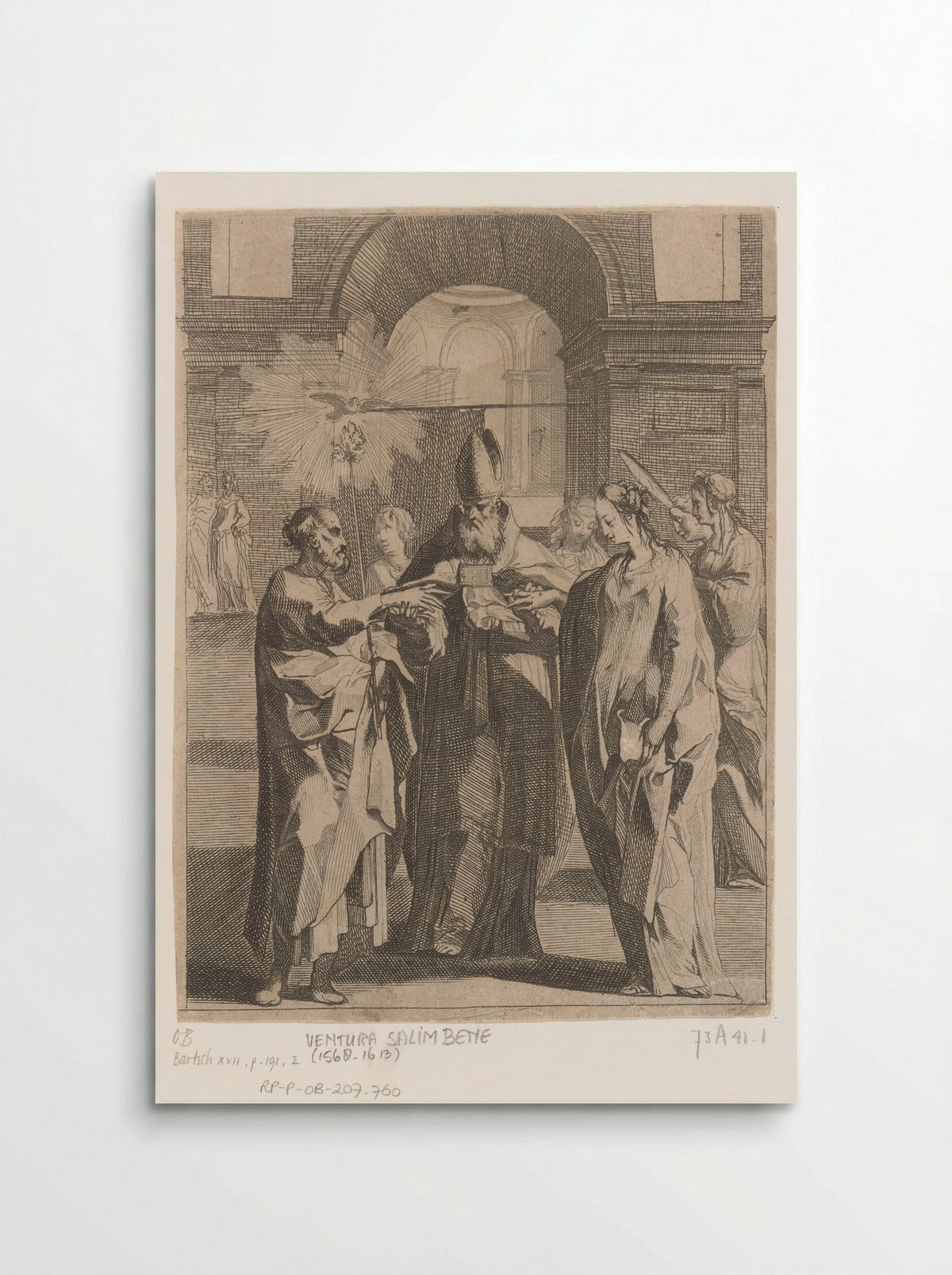 The Marriage of the Virgin - Ventura Salimbeni - Poster