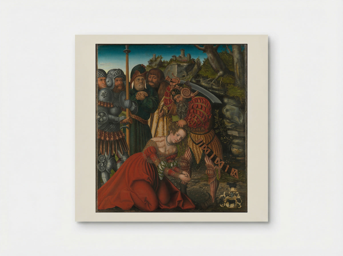 The Martyrdom of Saint Barbara - Lucas Cranach the Elder - Poster