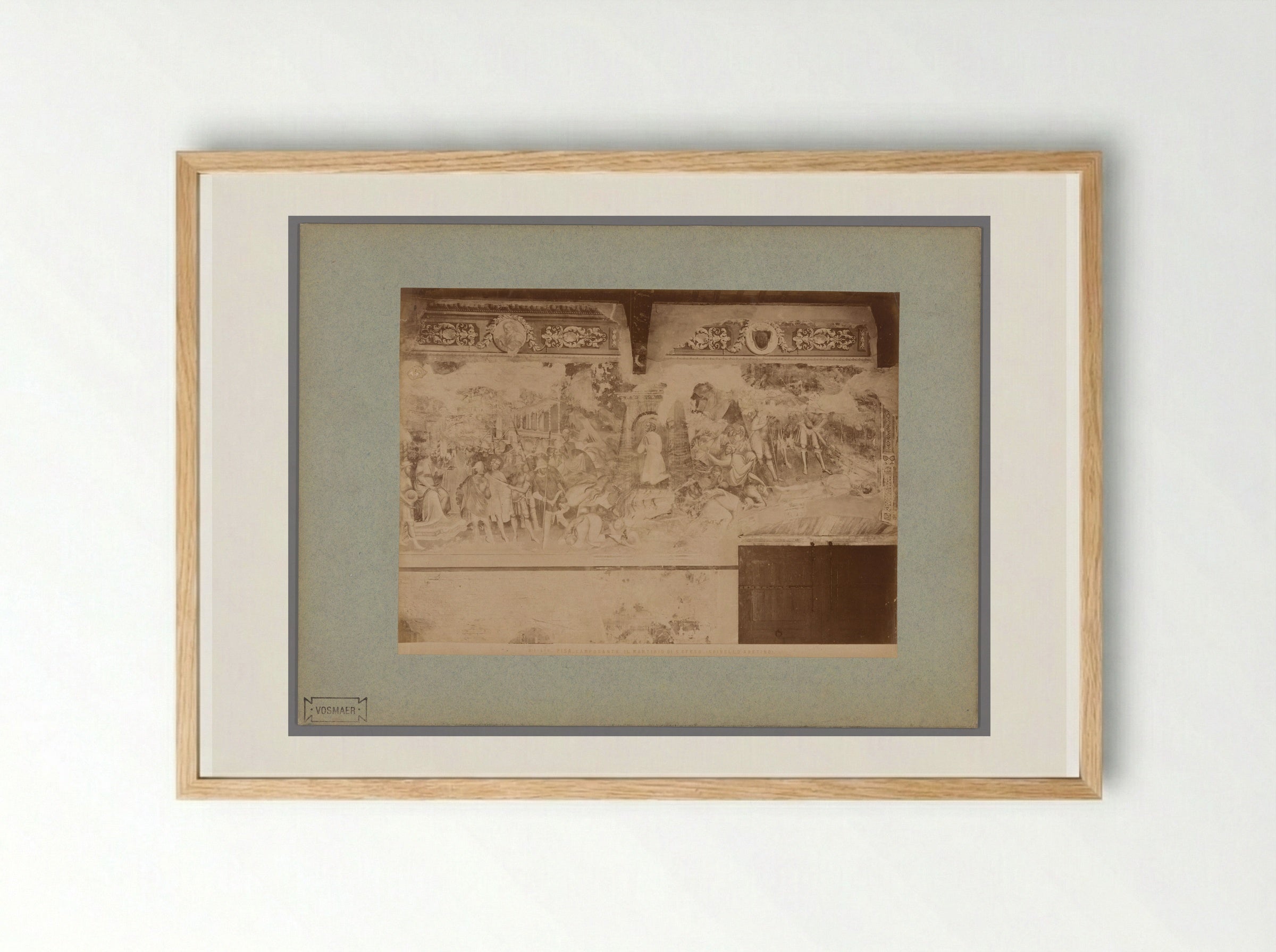 The Martyrdom of Saint Ephysius - Fratelli Alinari - Framed Print Wood