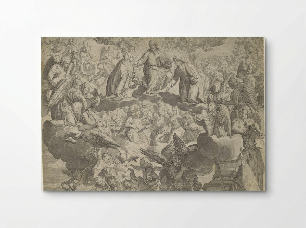 The Martyrdom of Saint Justina of Padua (Upper Half) - Agostino Carracci - Poster