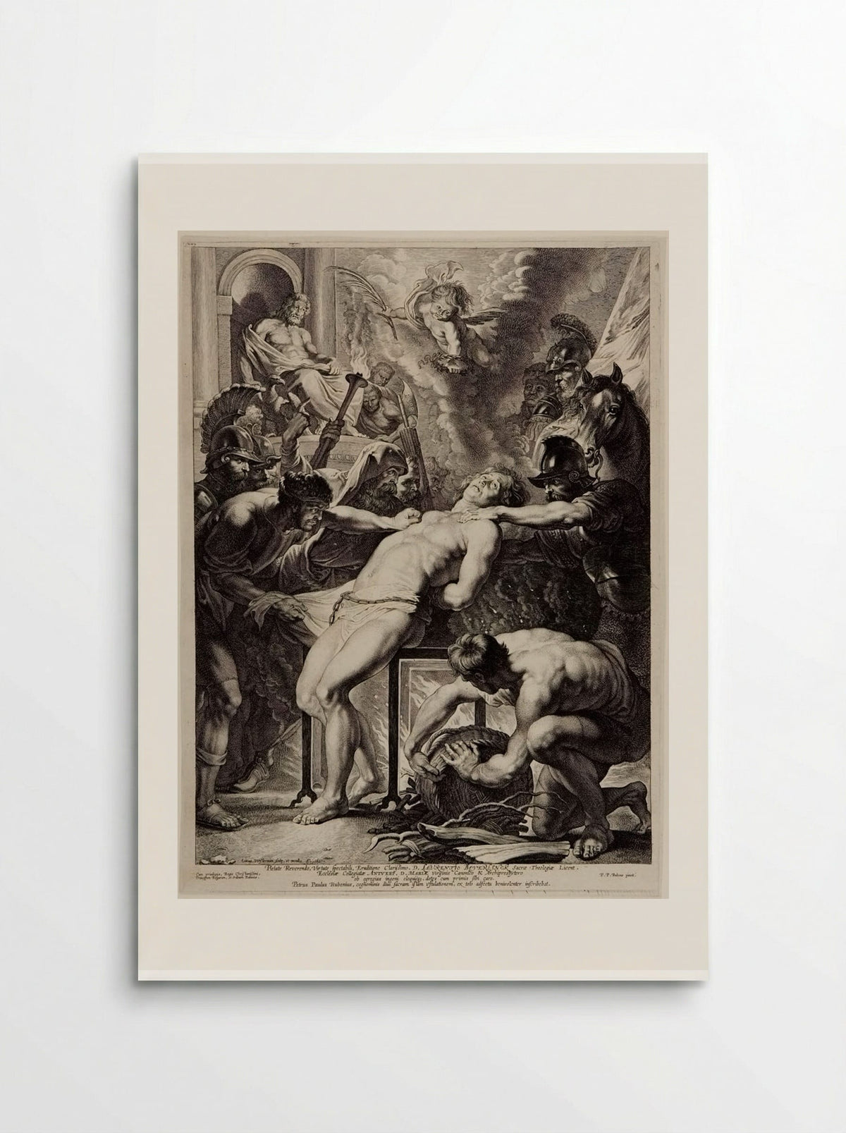 The Martyrdom of Saint Lawrence - Lucas Vorsterman I - Poster