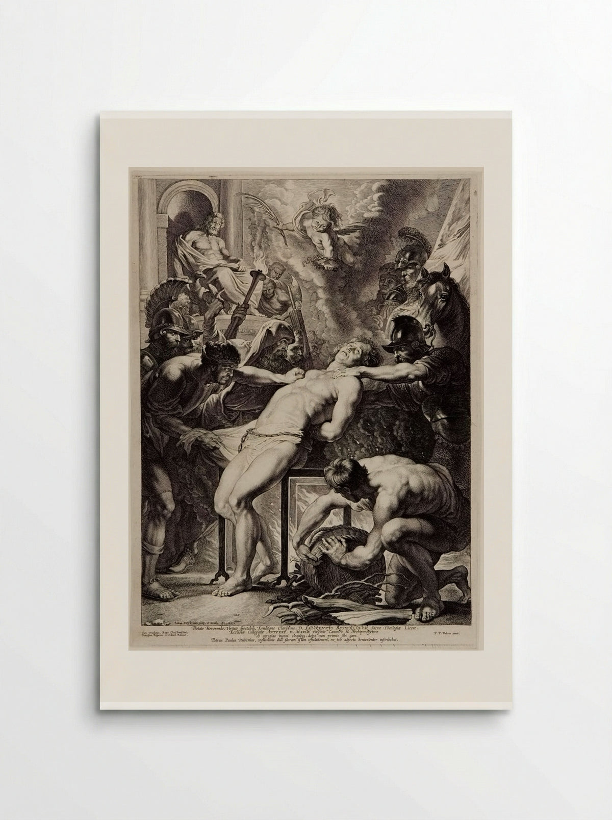 The Martyrdom of Saint Lawrence - Lucas Vorsterman I - Poster