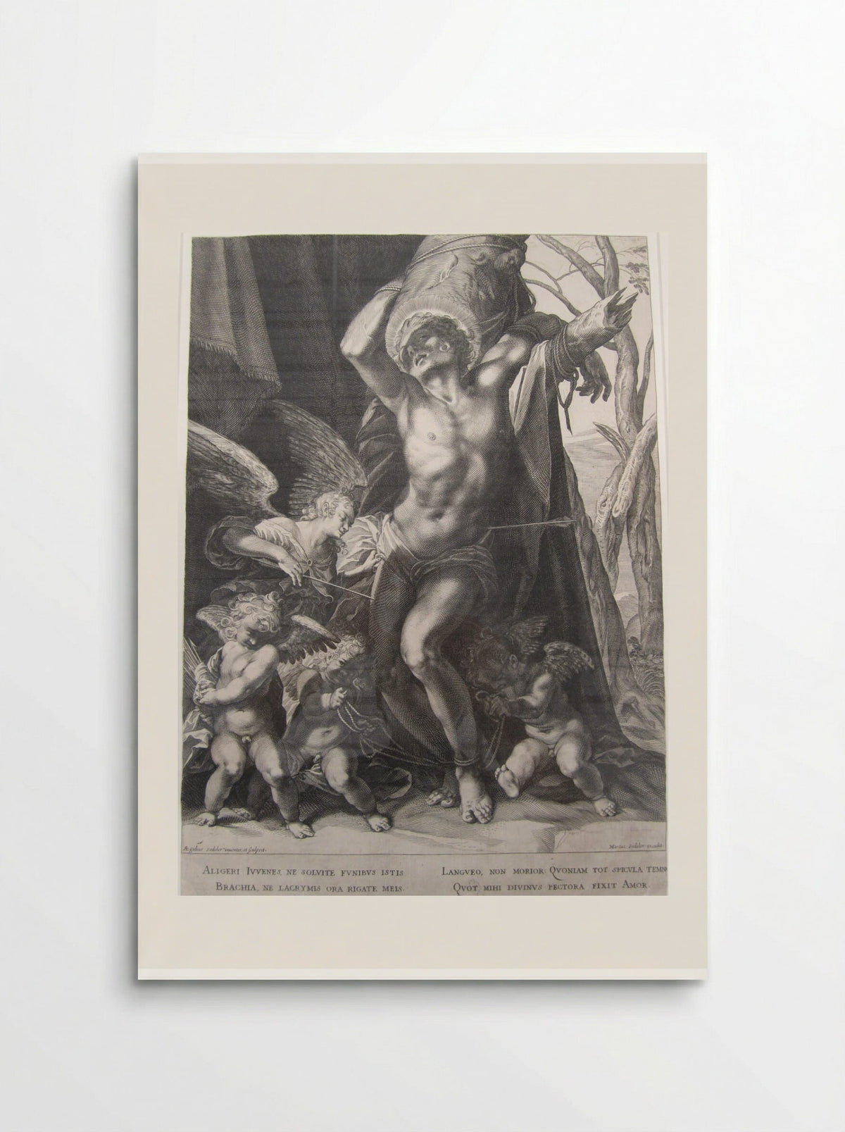 The Martyrdom of Saint Sebastian - Aegidius Sadeler II - Poster
