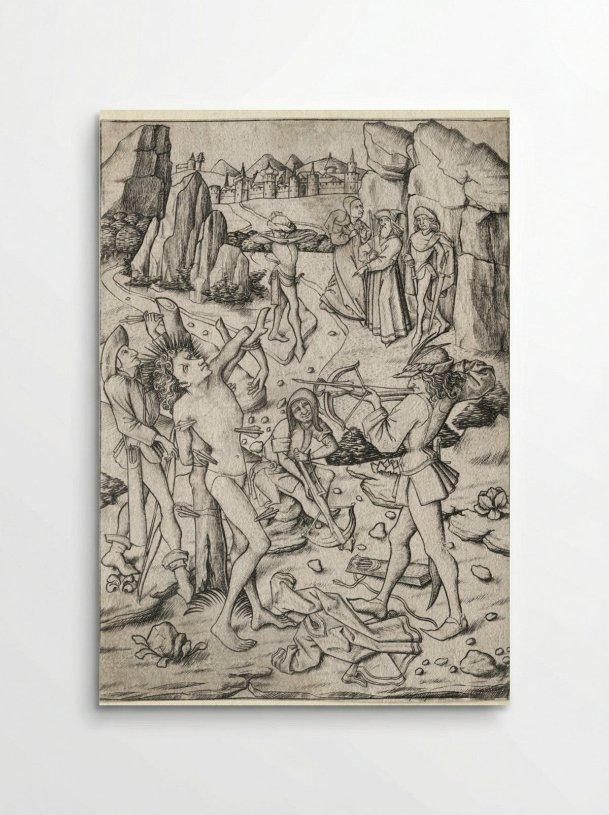 The Martyrdom of St. Sebastian - Master ES - Poster