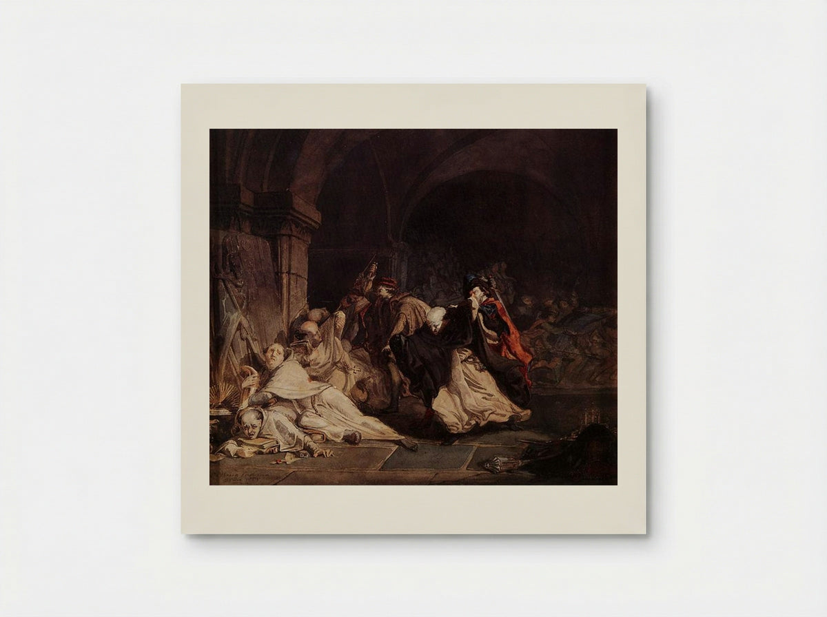 The Massacre of the Monks of Tamond - Sir Lawrence Alma-Tadema - Poster