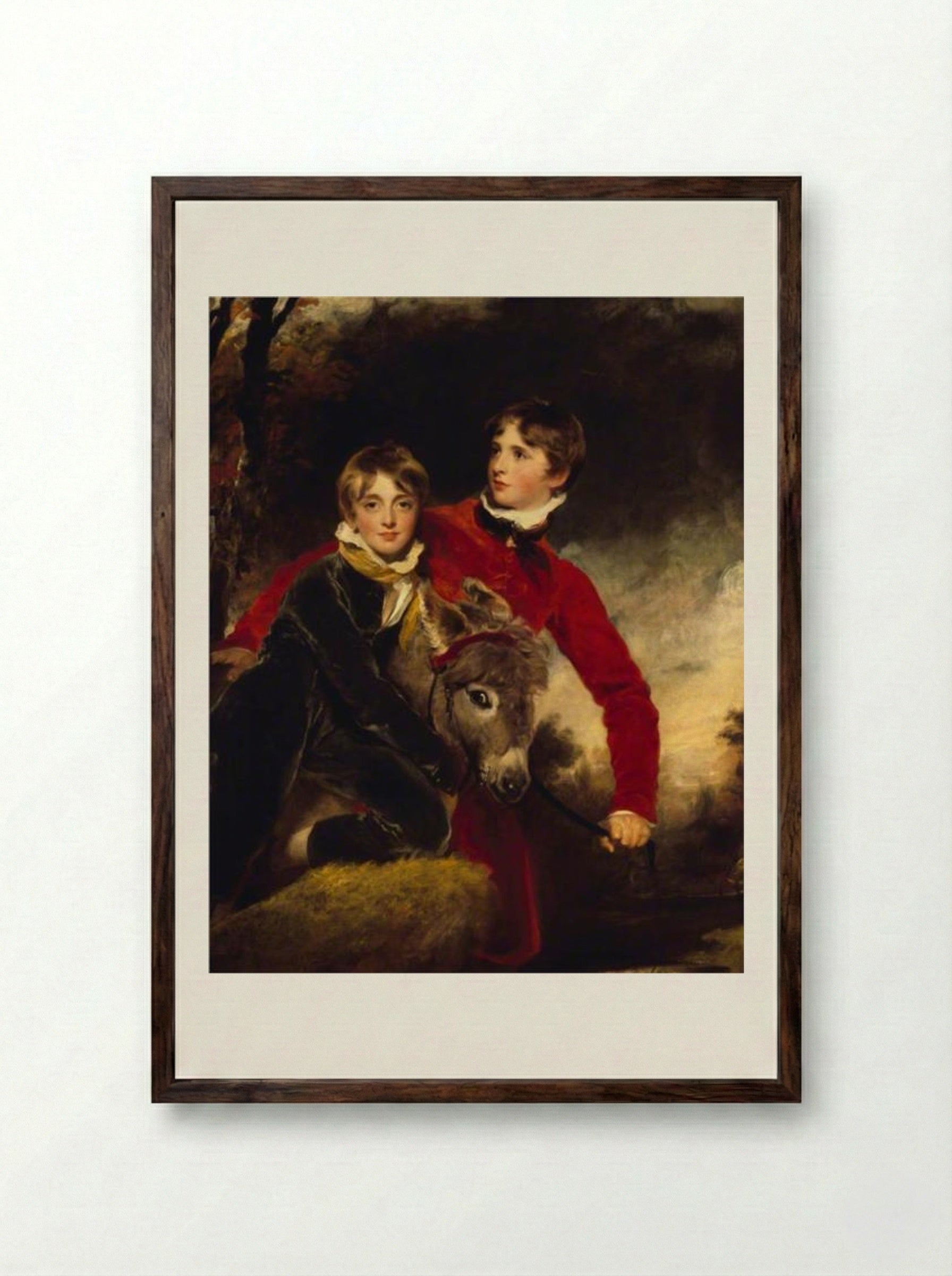 The Masters Pattison - Thomas Lawrence - Framed Print Dark Wood