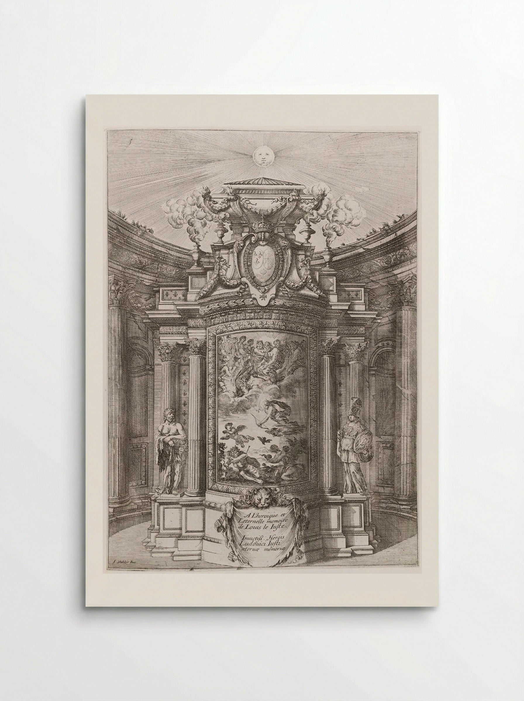 The Mausoleum of Louis XIII - Stefano Della Bella - Poster