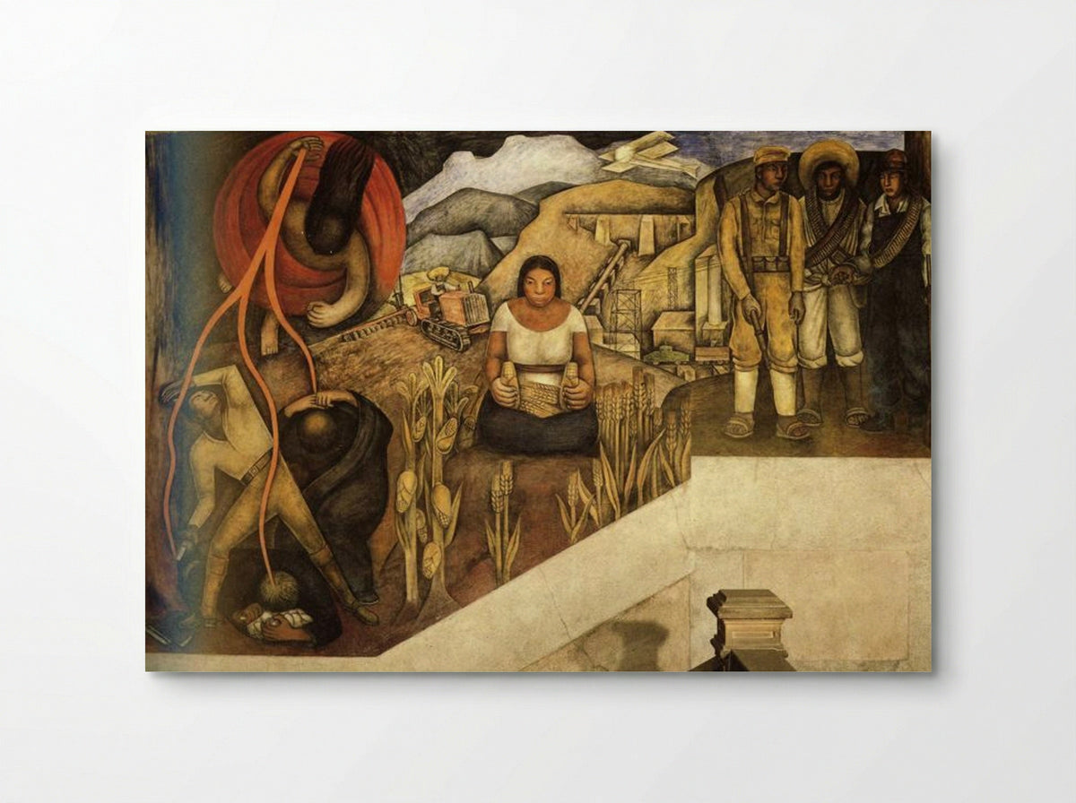 The Mechanization of the Country - Diego Rivera - Poster