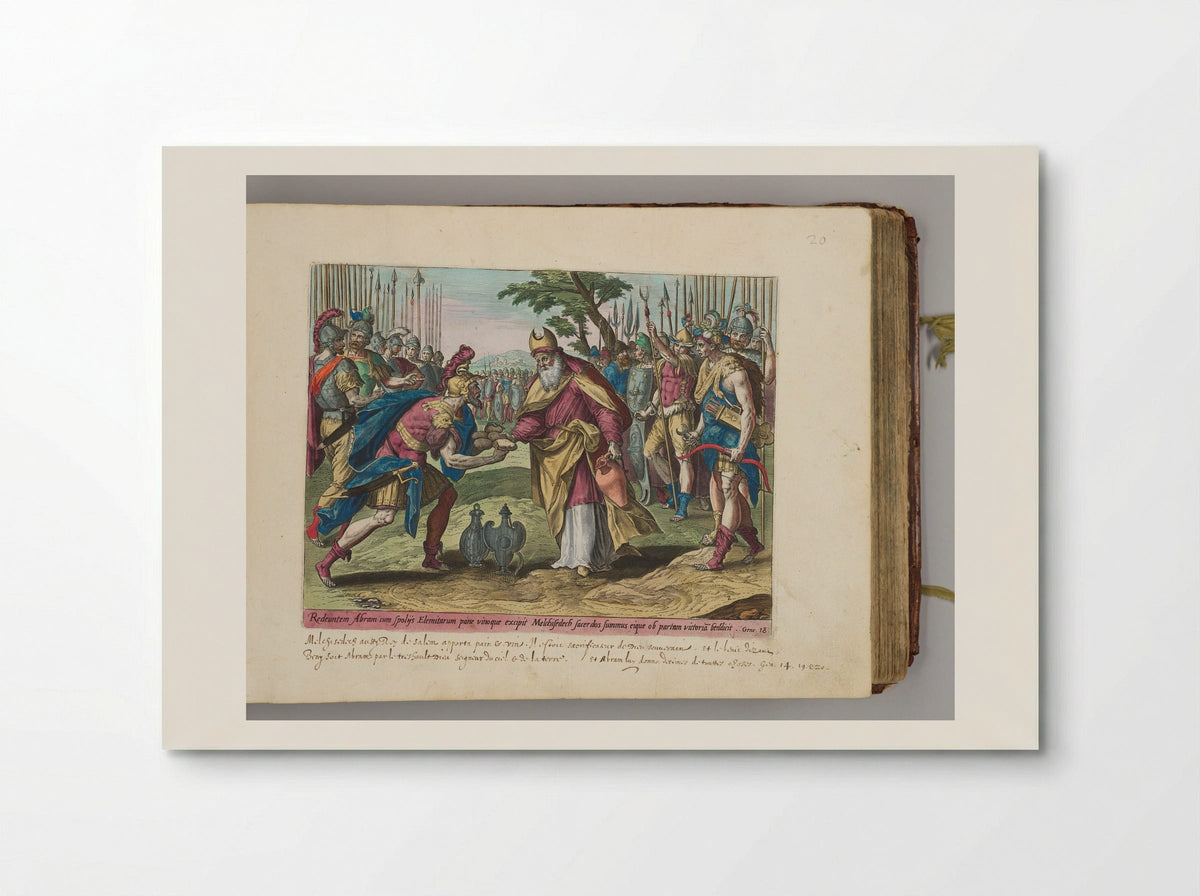 The Meeting of Abraham and Melchizedek - Adriaen Collaert - Poster