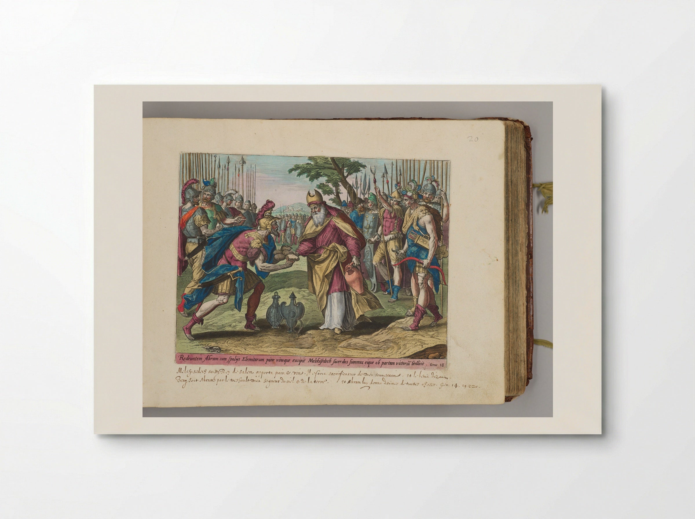 The Meeting of Abraham and Melchizedek - Adriaen Collaert - Poster