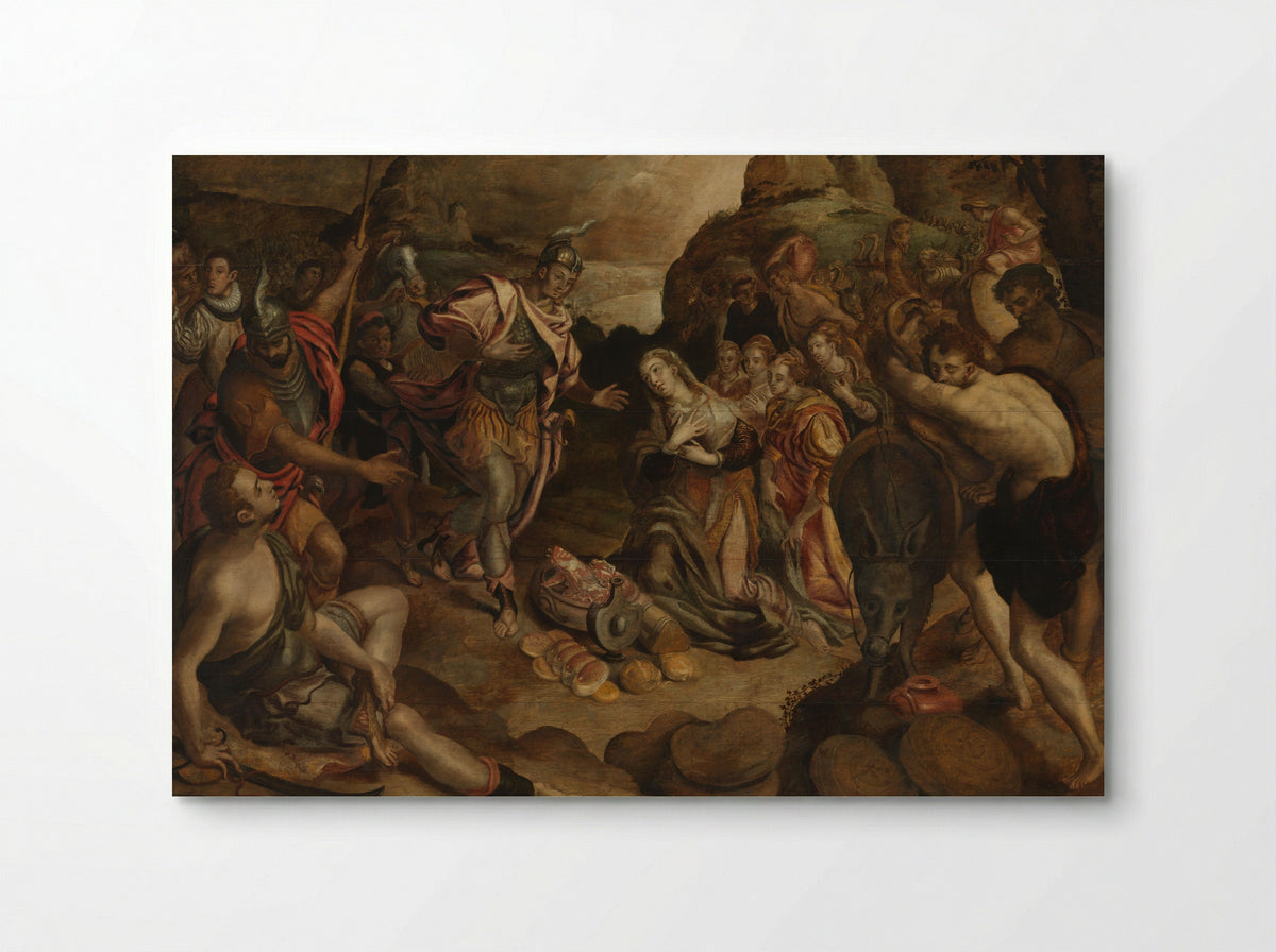 The Meeting of David and Abigail - Christiaen Jansz. van Bieselingen - Poster