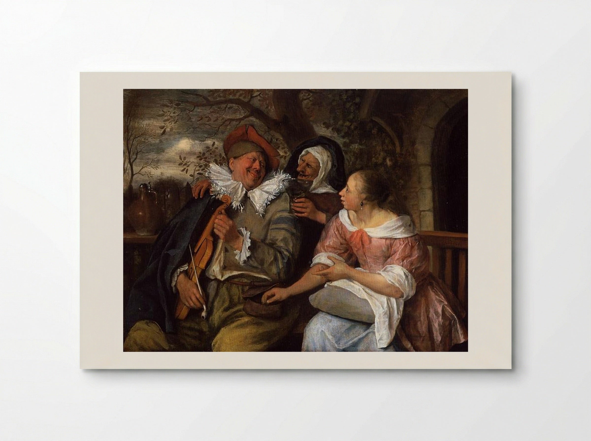 The Merry Threesome - Jan Steen - Poster