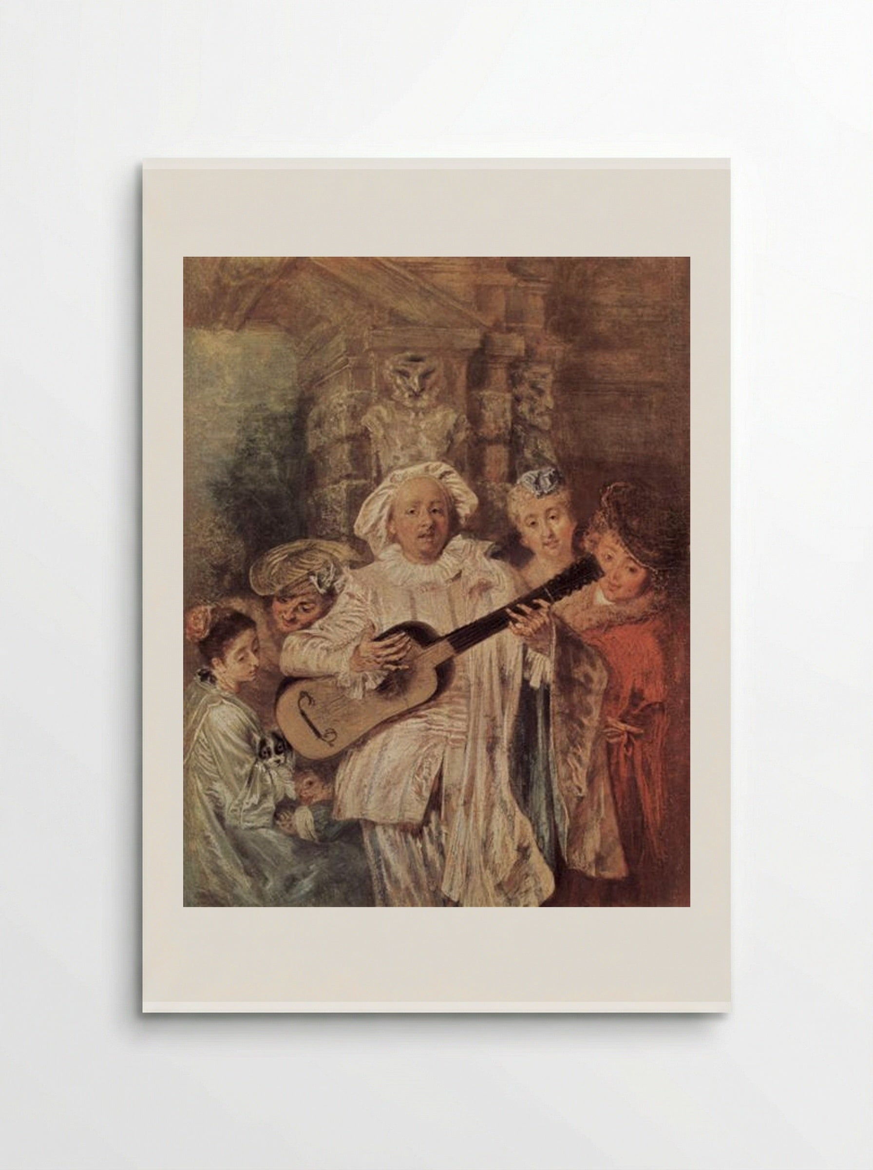 The Mezzetin's Family - Antoine Watteau - Poster