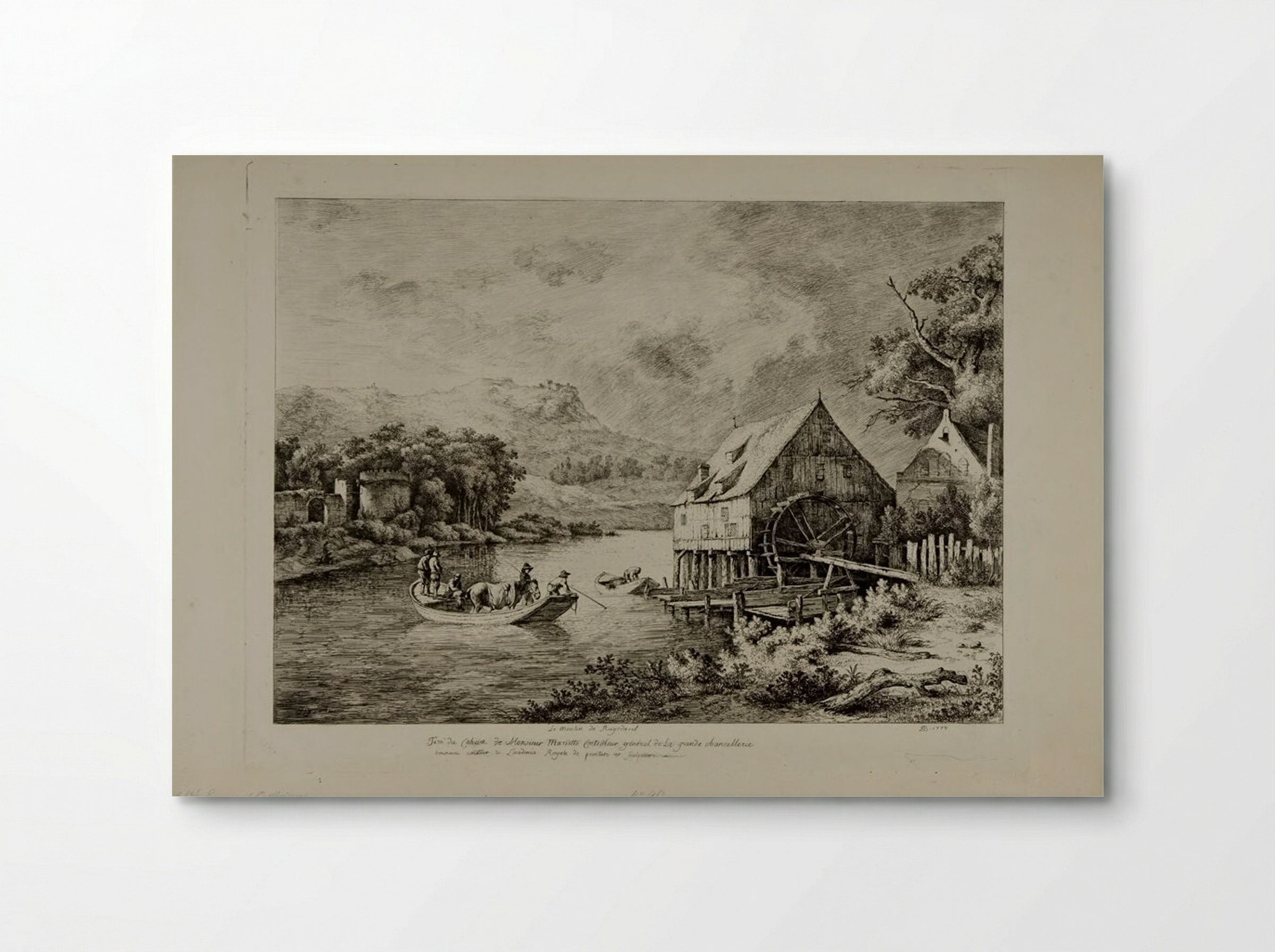 The Mill on the River - Jean-Jacques de Boissieu - Poster