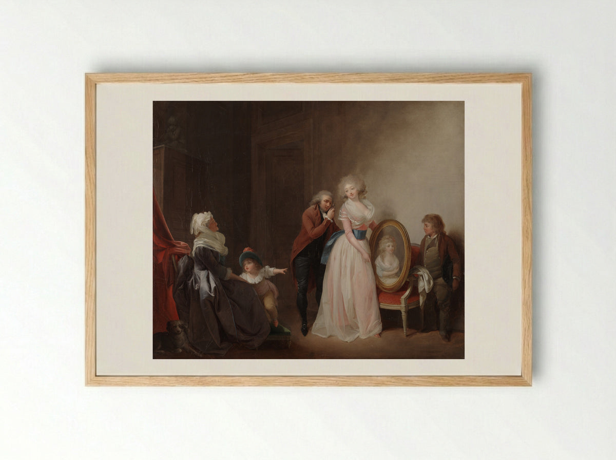 The Miniaturist - Louis-Léopold Boilly - Framed Print Wood