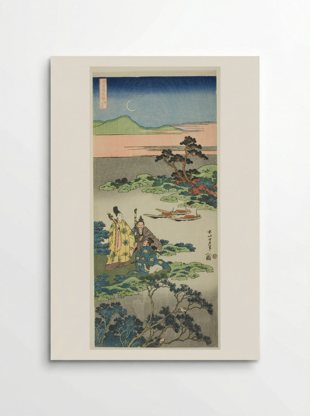 The Minister Toru (Toru no Otodo) - Katsushika Hokusai - Poster