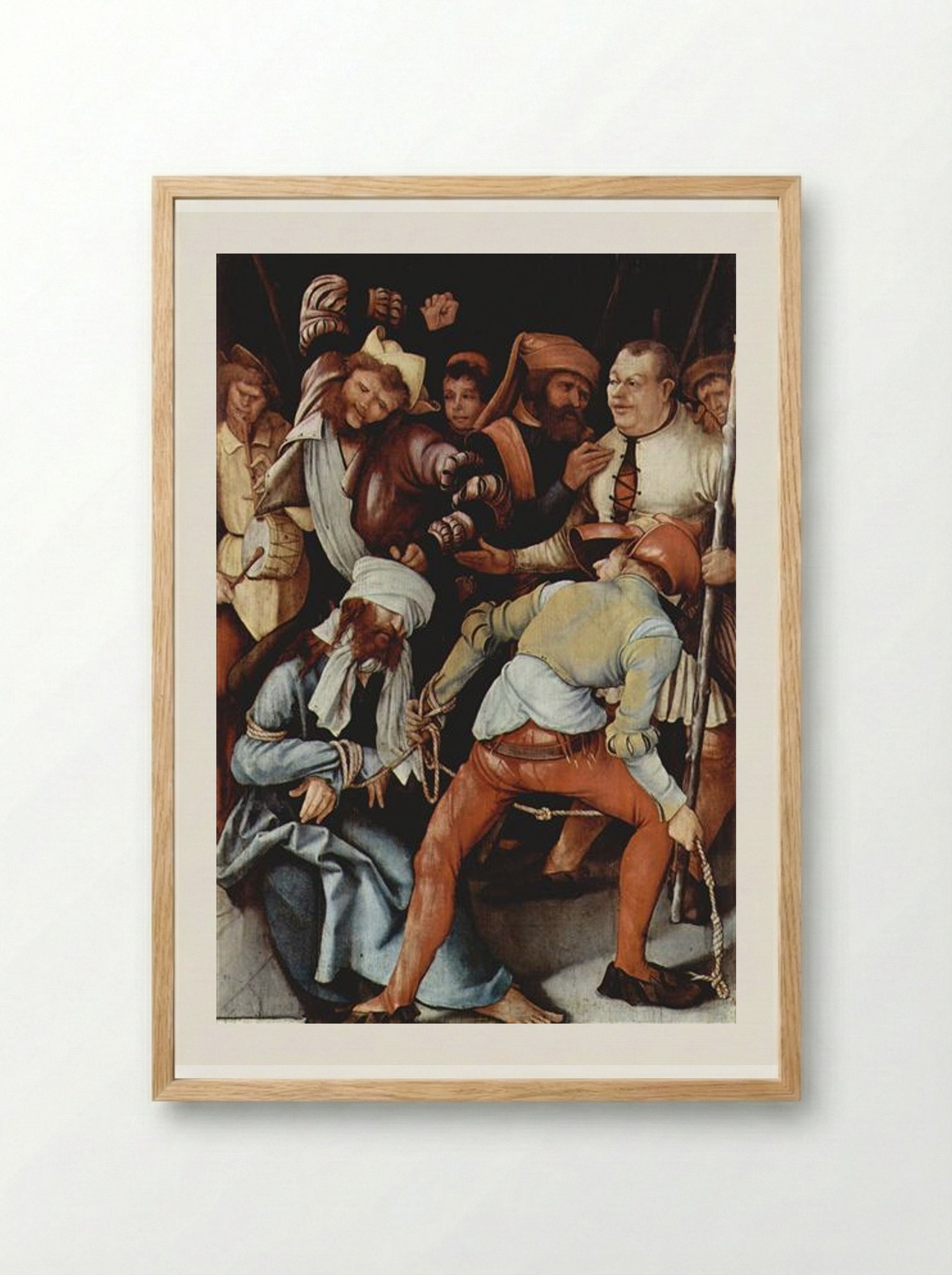 The Mocking of Christ - Matthias Grünewald - Framed Print Wood