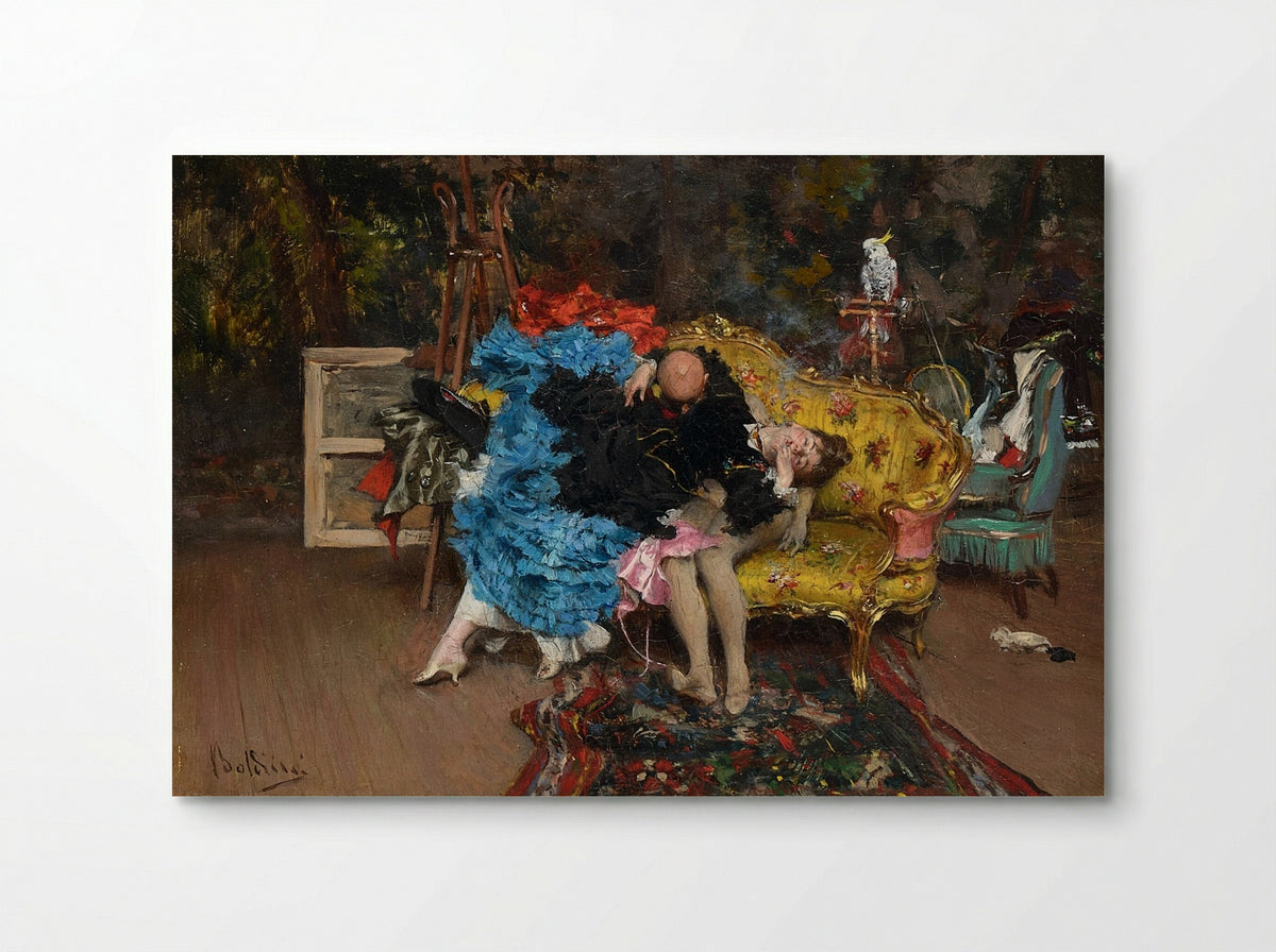 The Model and the Mannequin - Giovanni Boldini - Poster