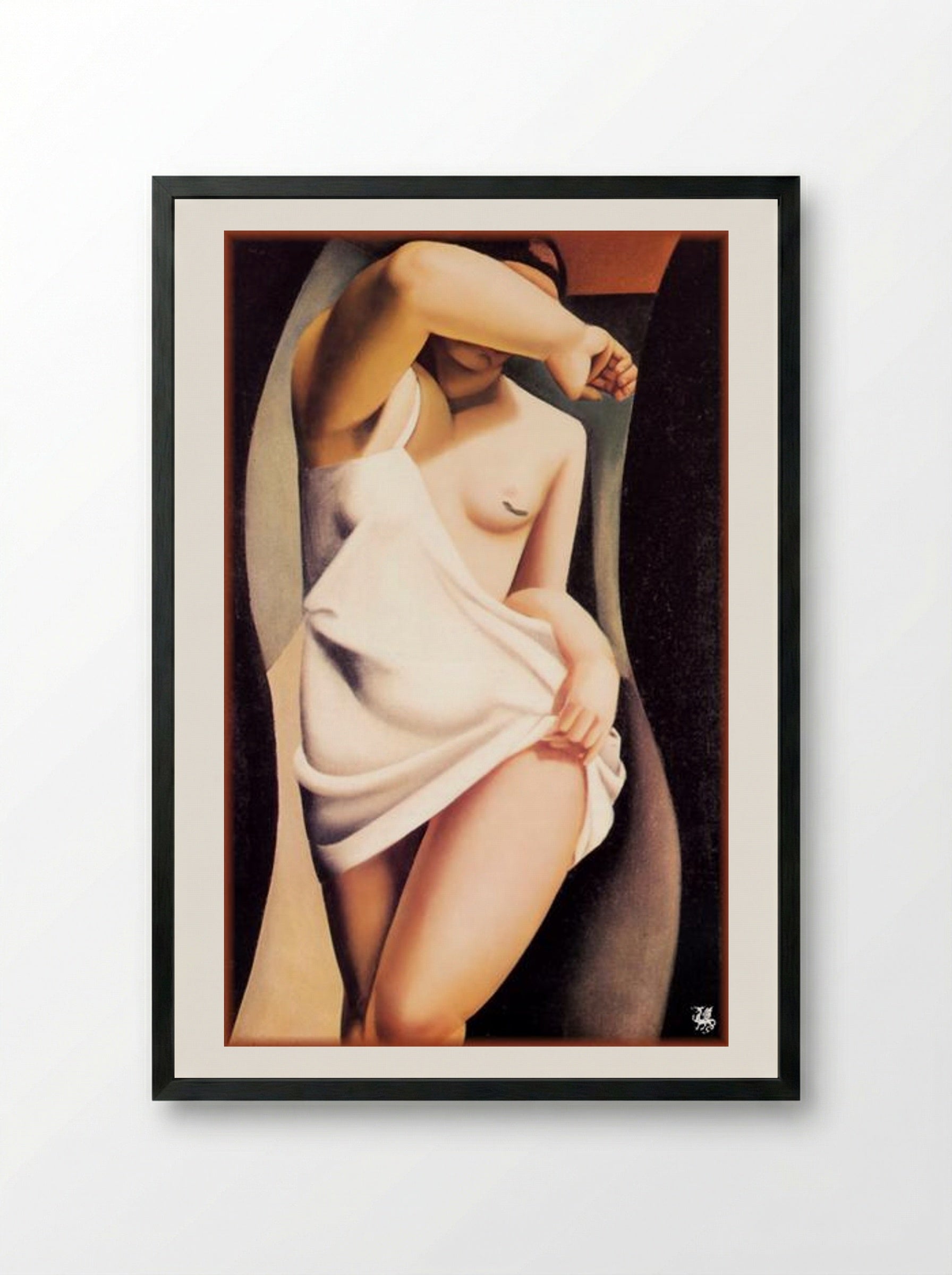 The Model - Tamara de Lempicka - Framed Print Black