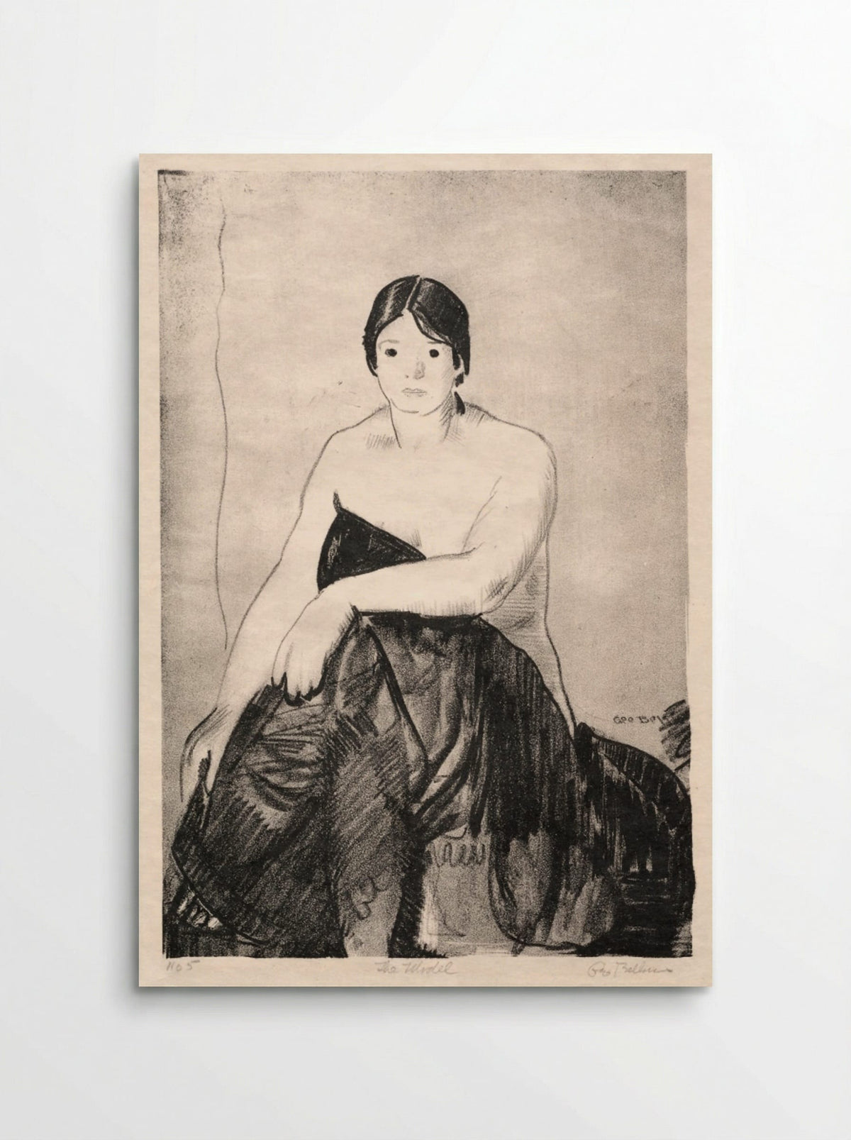 The Model - George Bellows - Poster