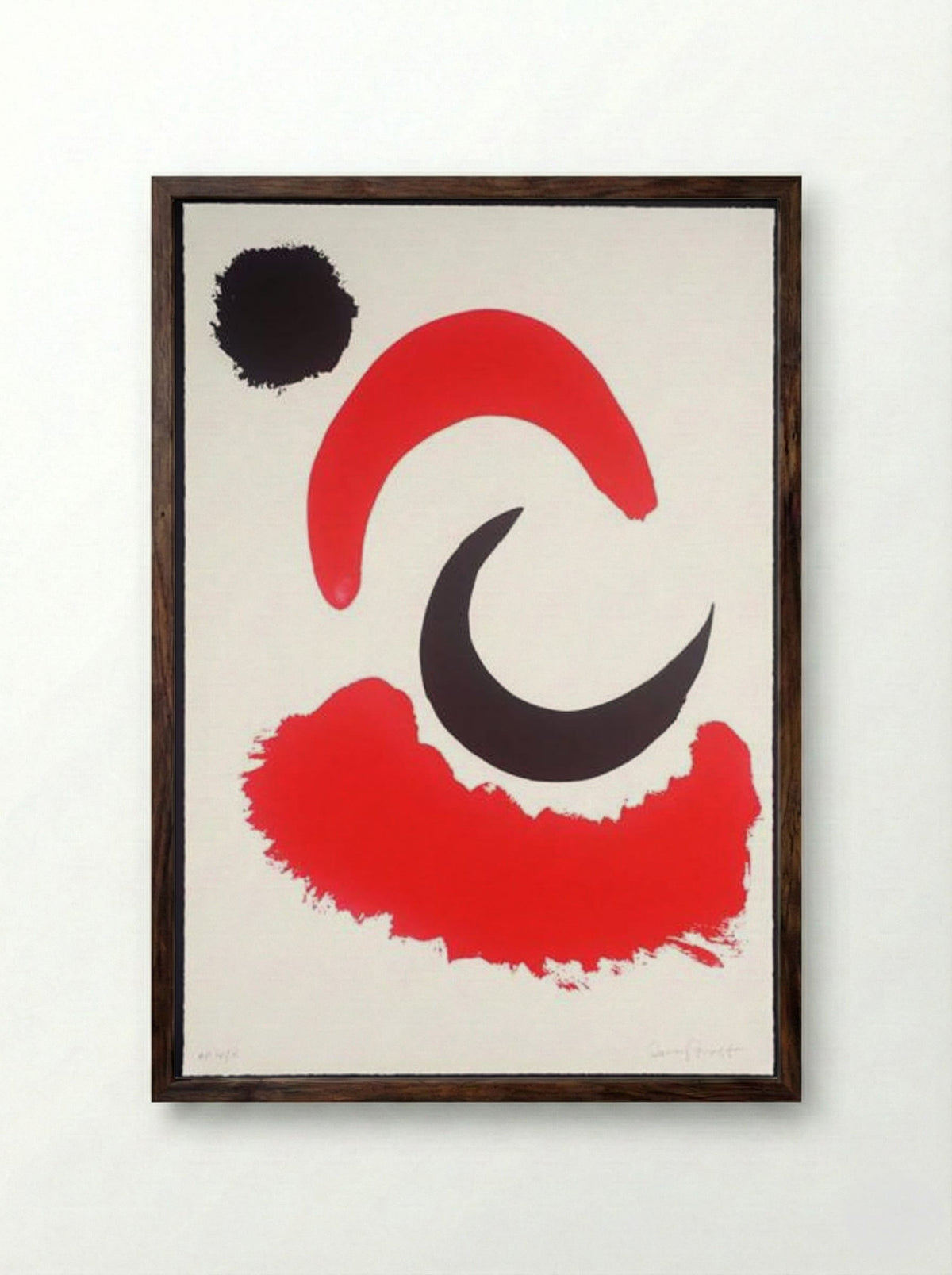 The Moon Rising - Terry Frost - Framed Print Dark Wood