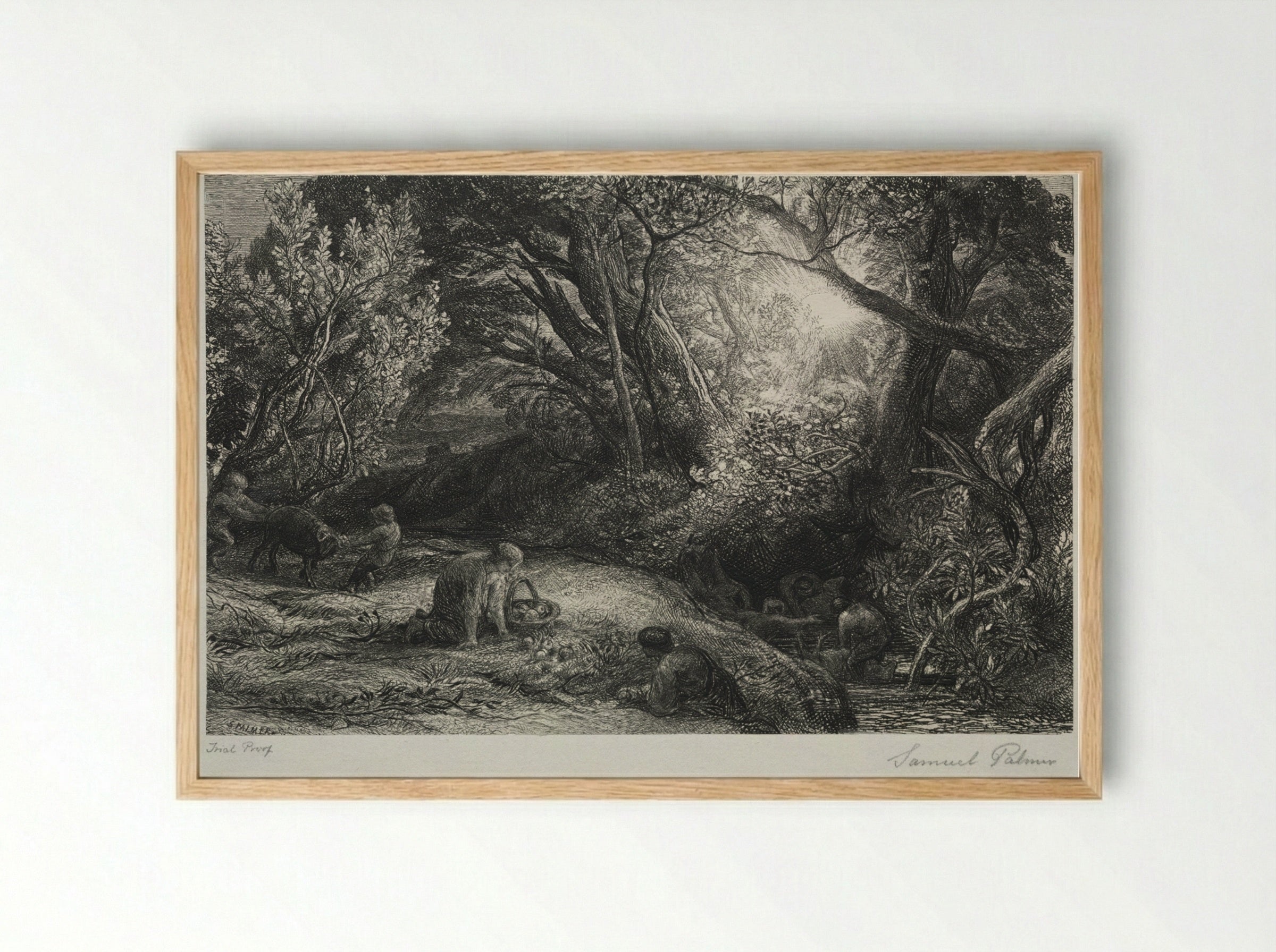 The Morning of Life - Samuel Palmer - Framed Print Wood