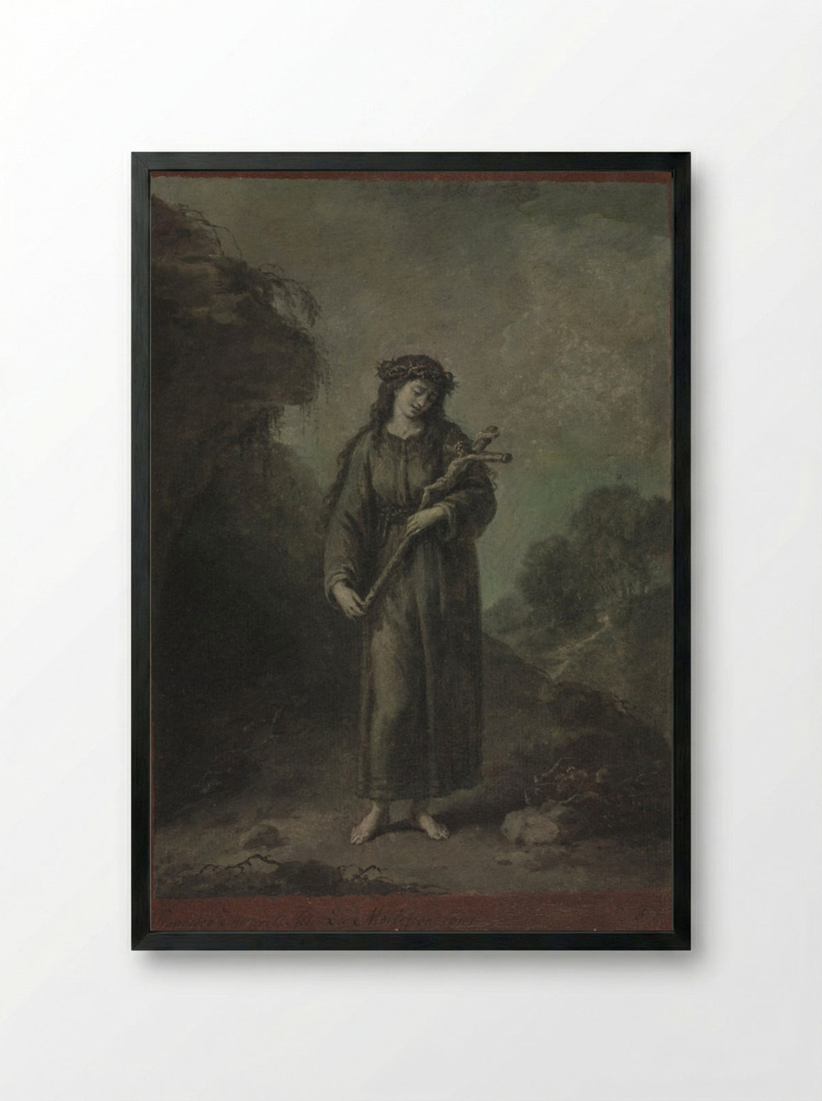 The Mortification - Francesco Zuccarelli - Framed Print Black