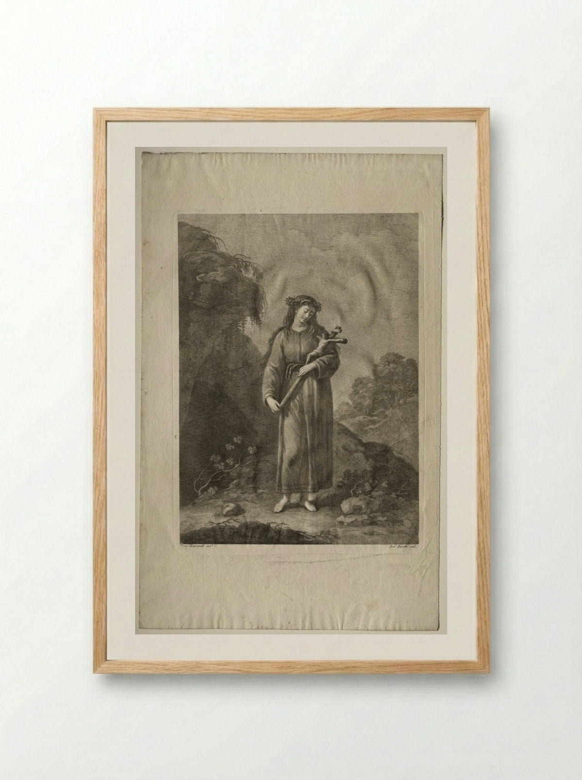 The Mortification - Antonio Baratti - Framed Print Wood
