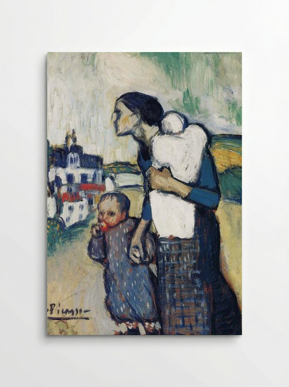 The Mother Leading Two Children - Pablo Picasso - Poster