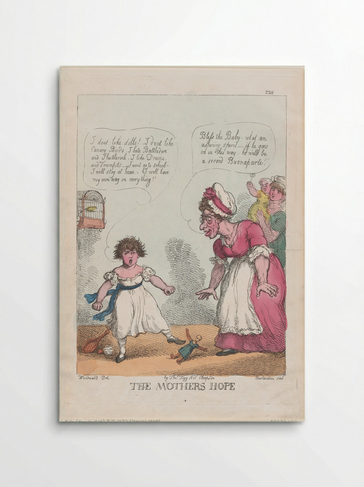The Mother's Hope - Thomas Rowlandson - Poster