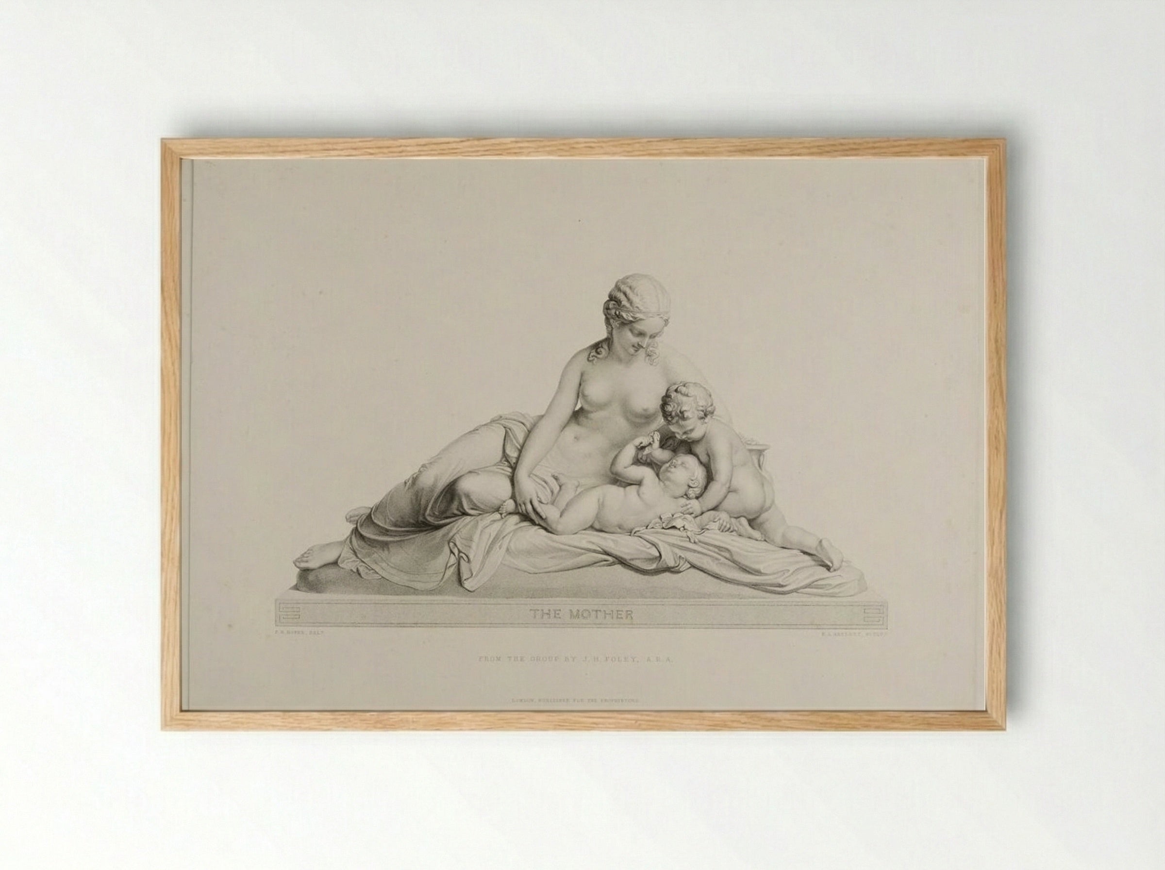 The Mother - Richard Austin Artlett - Framed Print Wood