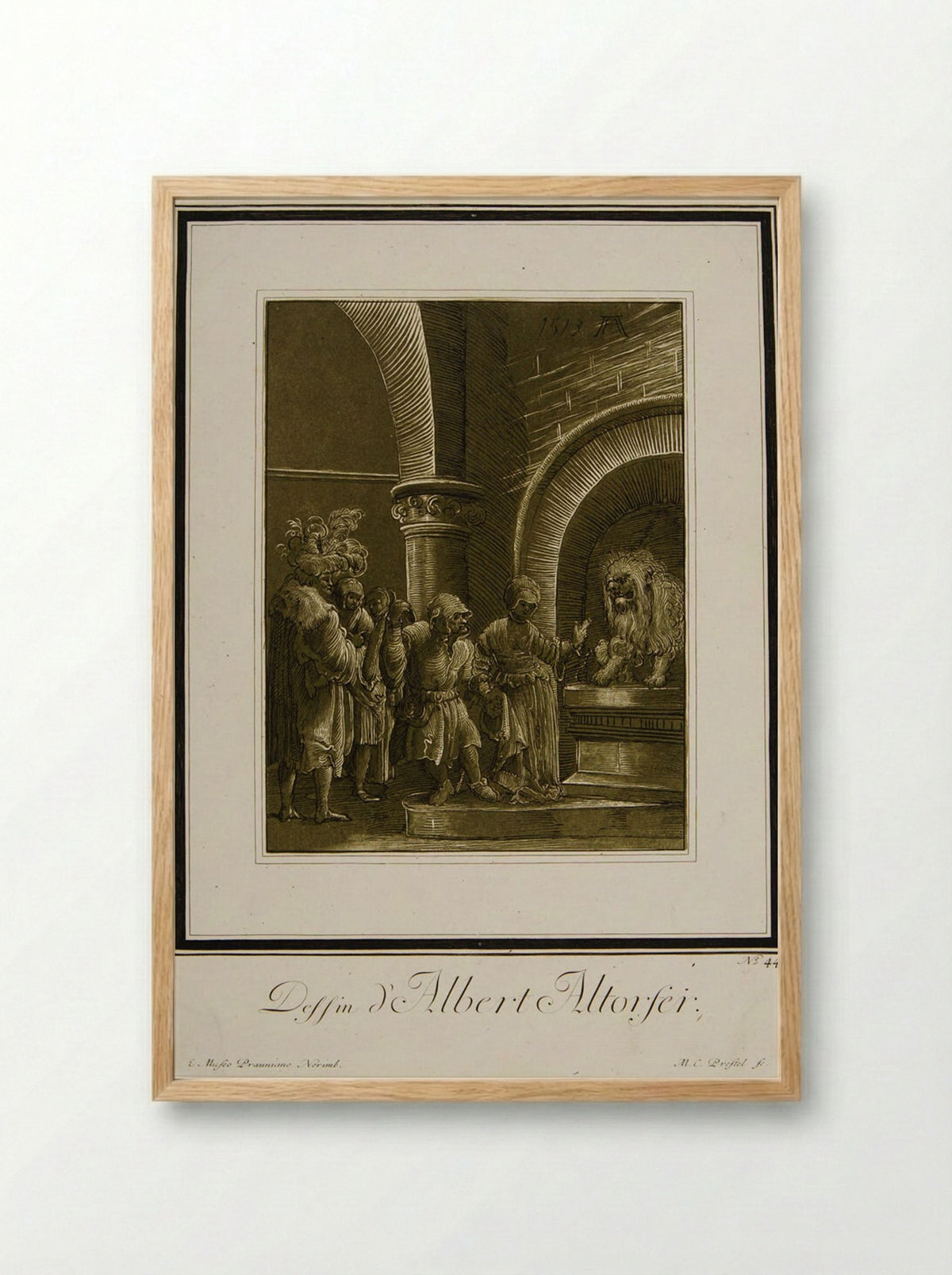 The Mouth of Truth - Maria Catharina Prestel - Framed Print Wood