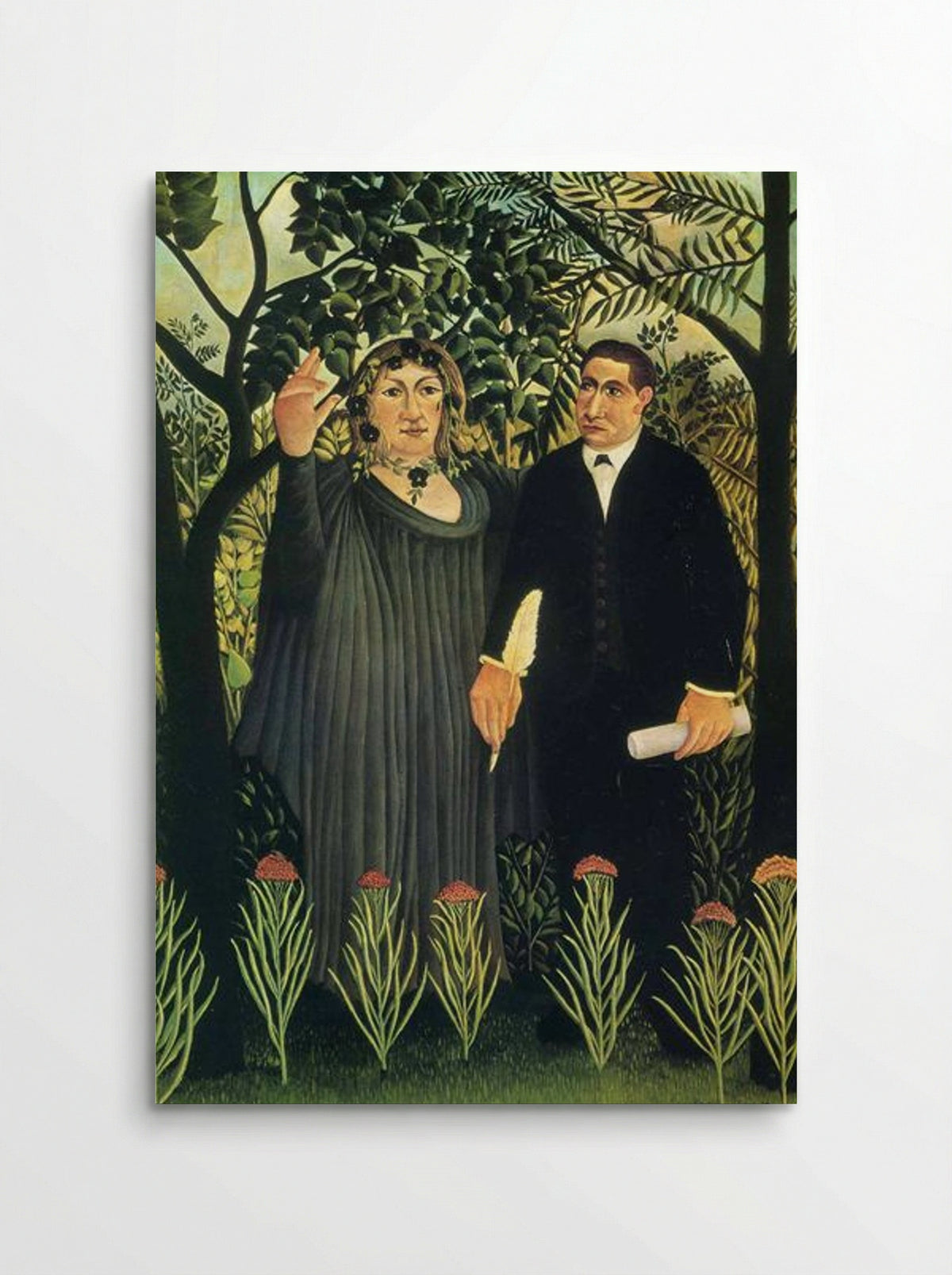 The Muse Inspiring the Poet - Henri Rousseau - Poster