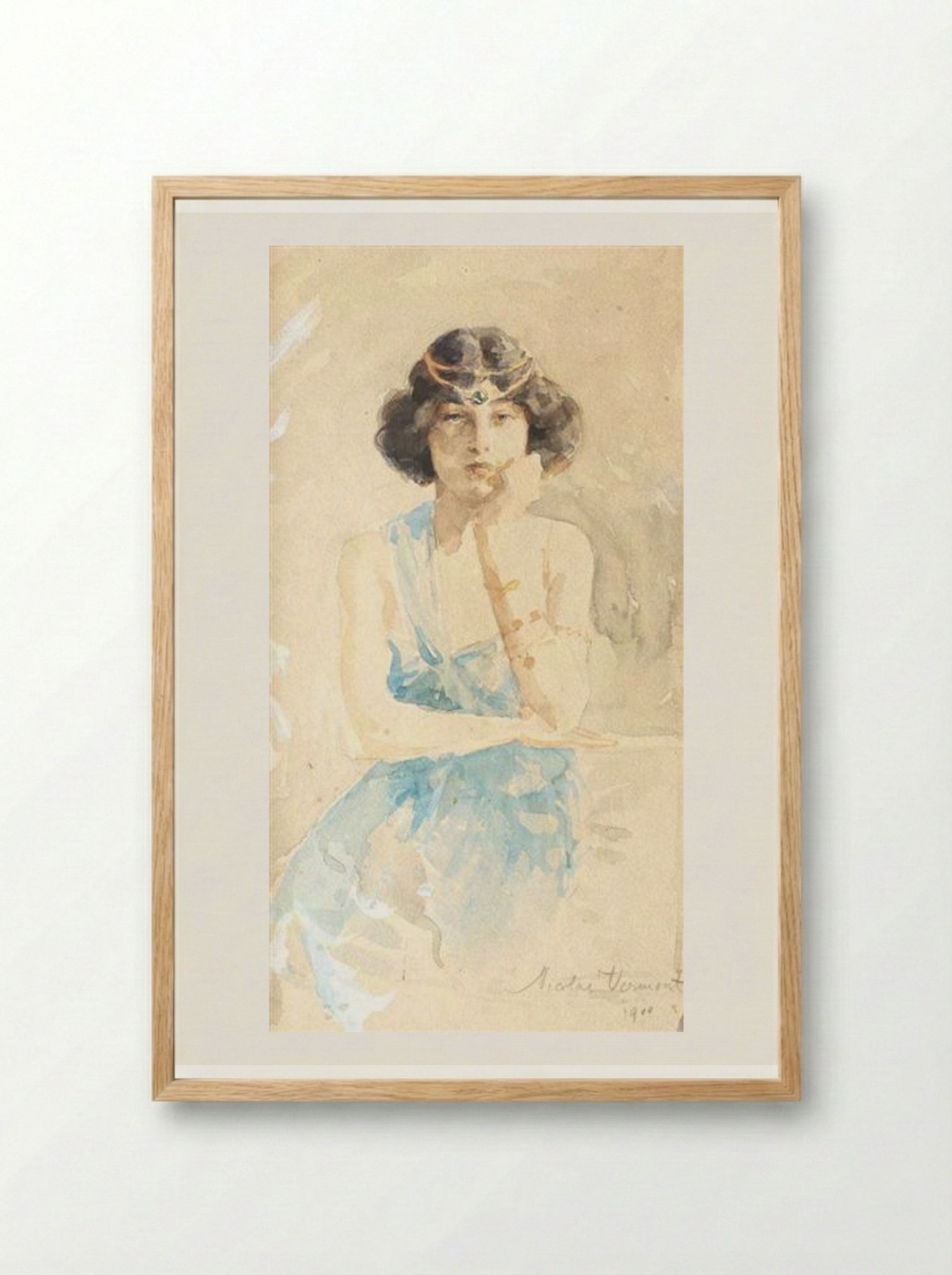 The Muse - Nicolae Vermont - Framed Print Wood
