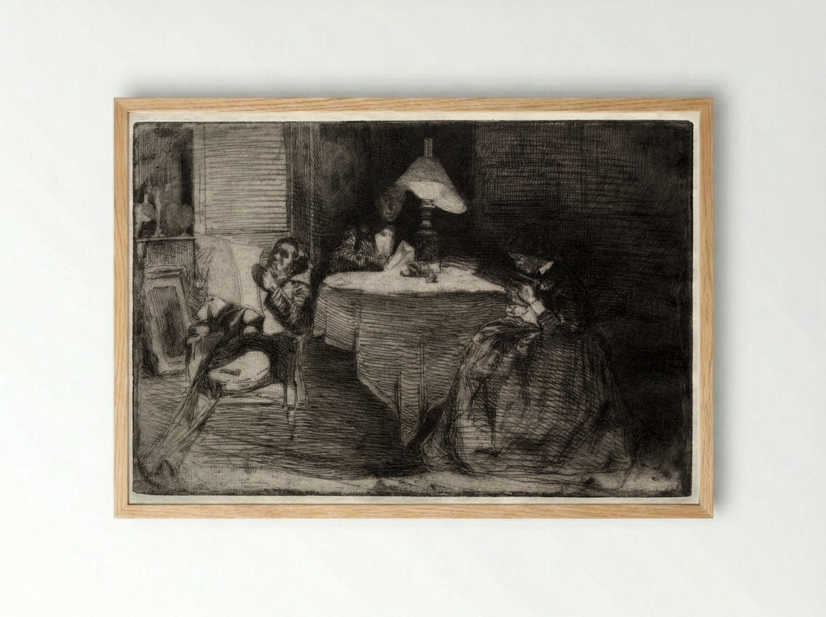 The Music Room - James McNeill Whistler - Framed Print Wood