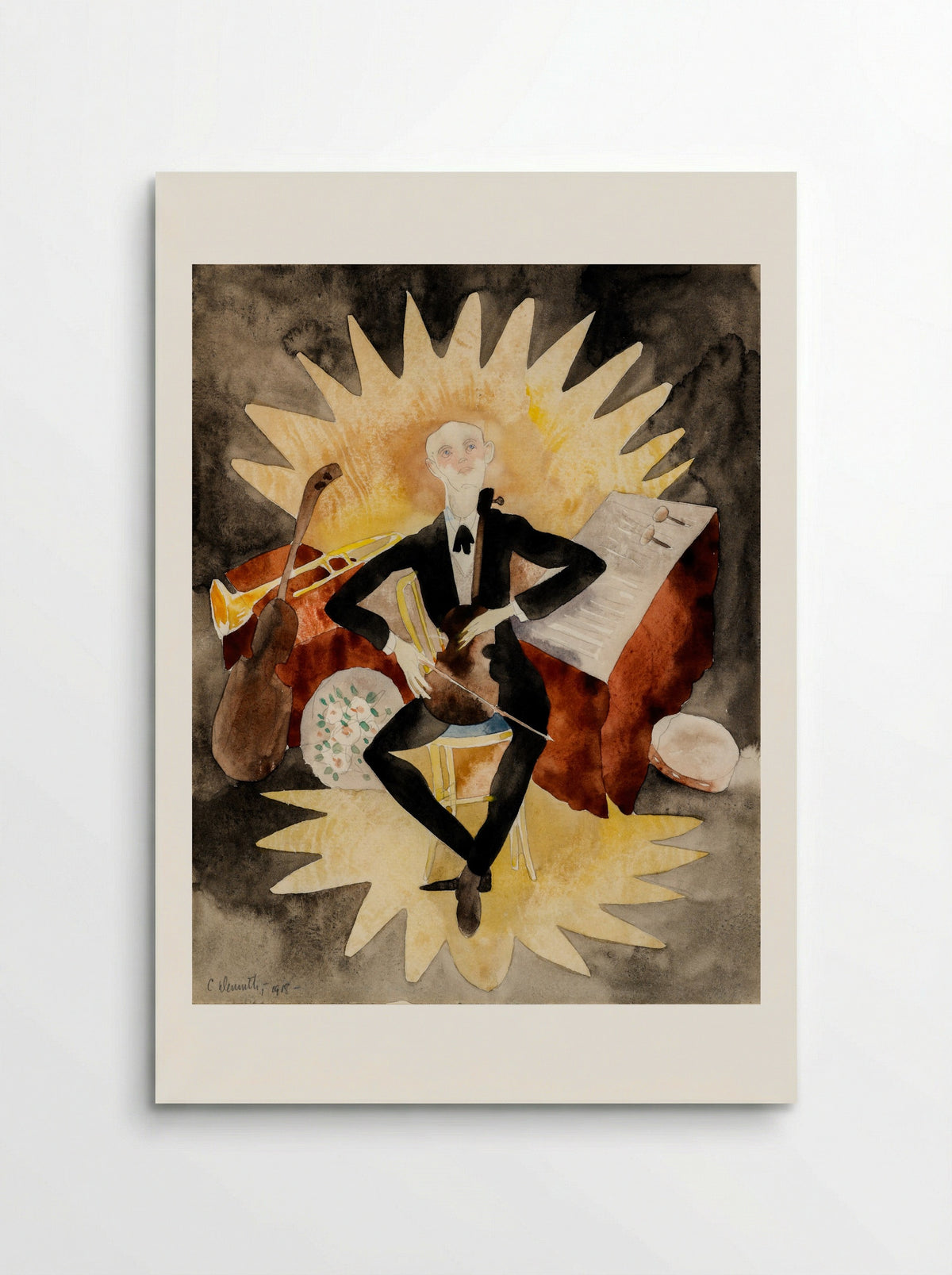The Musician - Charles Demuth - Poster