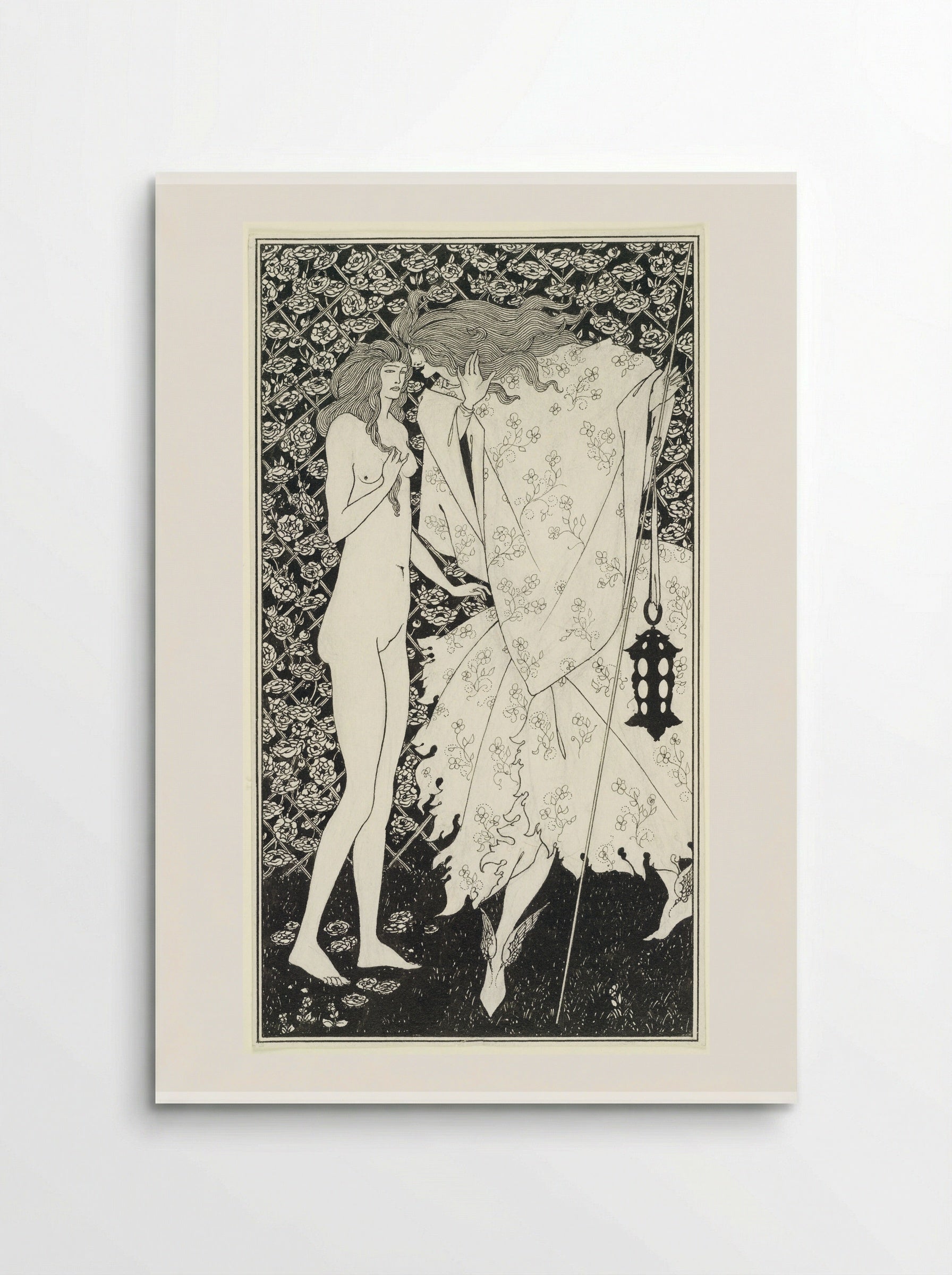 The Mysterious Rose Garden - Aubrey Vincent Beardsley - Poster