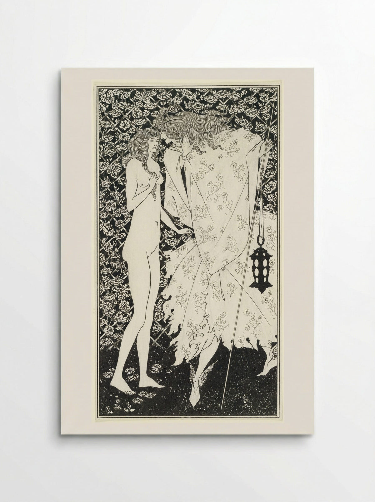 The Mysterious Rose Garden - Aubrey Vincent Beardsley - Poster