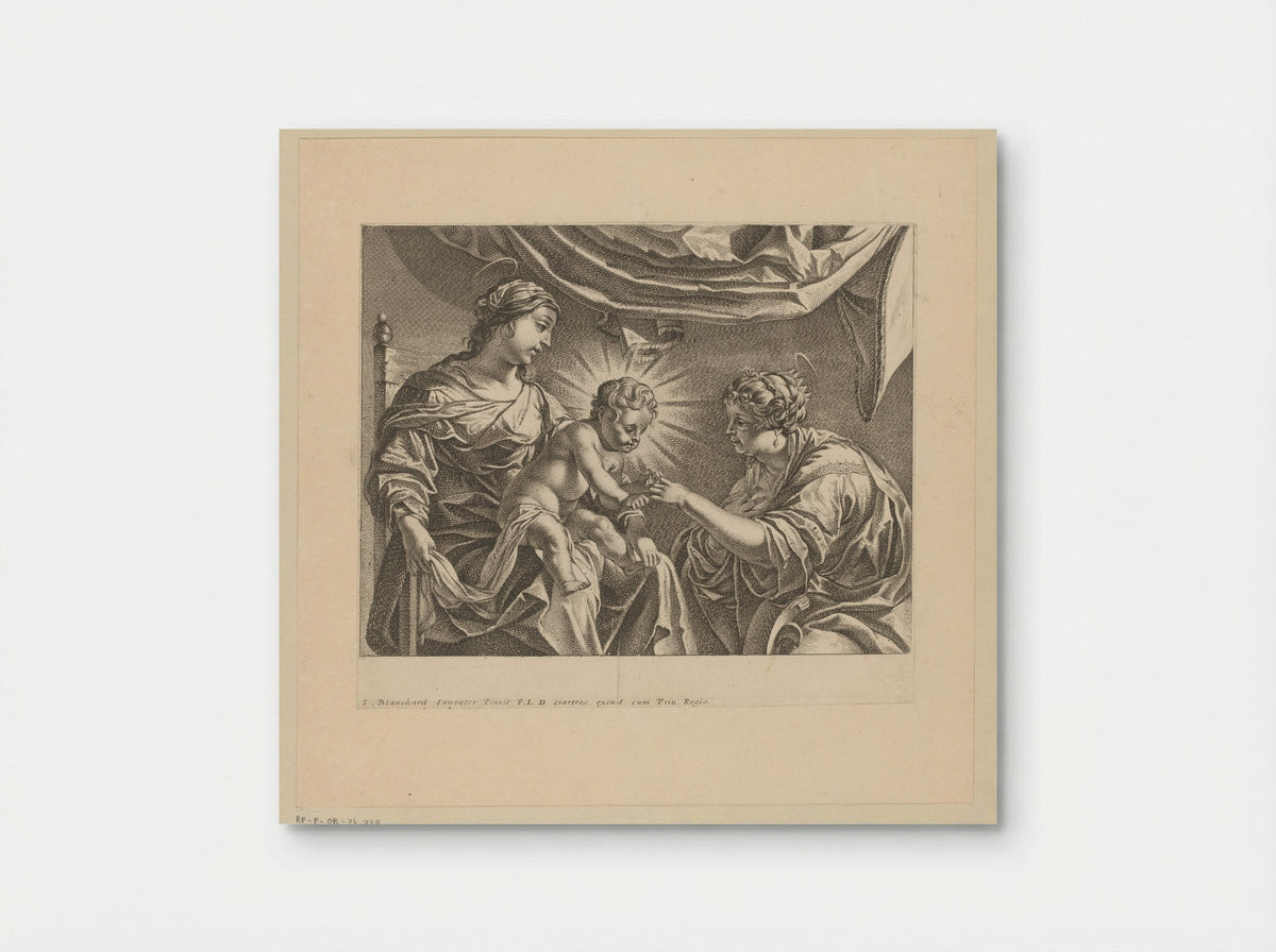 The Mystic Marriage of Saint Catherine - Antoine Garnier - Poster