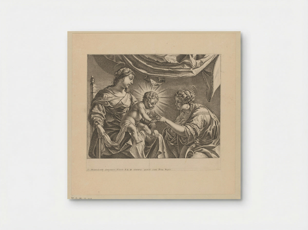 The Mystic Marriage of Saint Catherine - Antoine Garnier - Poster